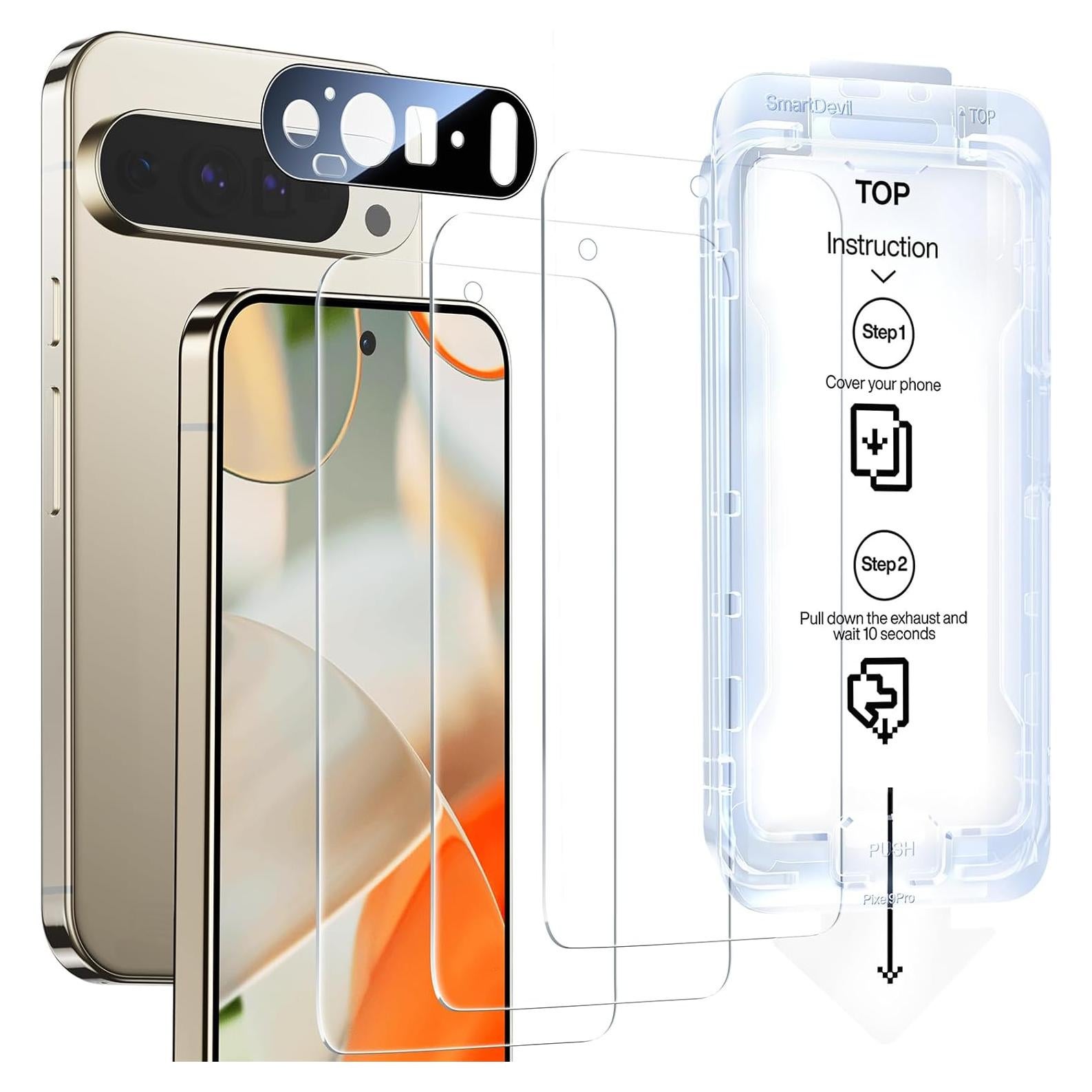 Protector de Pantalla SmartDevil para Google Pixel 9 Pro XL 9H