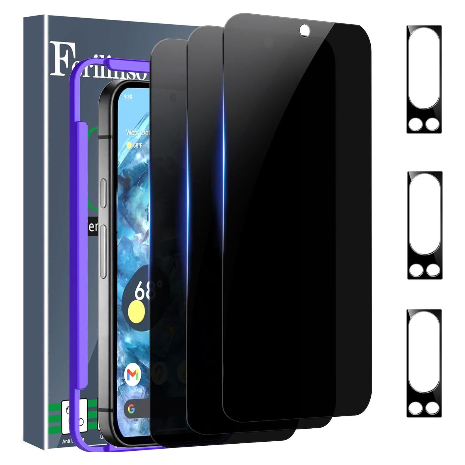 Protector de Pantalla Privado Ferilinso para Google Pixel 8 Pro