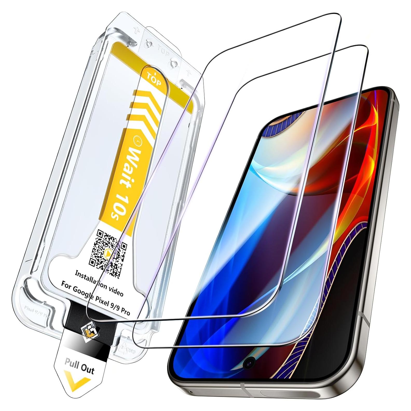 Protector de Pantalla EGV para Google Pixel 9/9 Pro Grado Militar