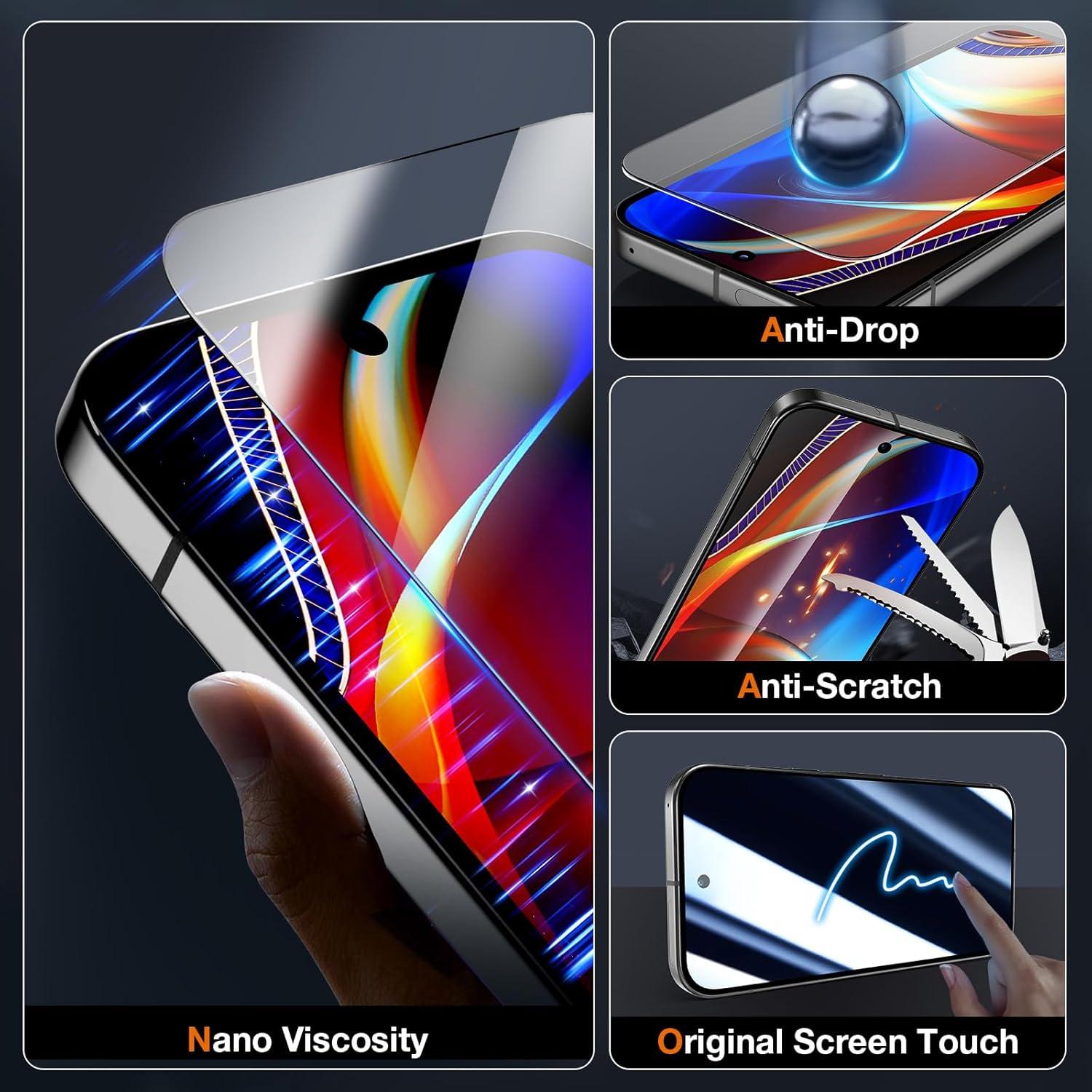 Protector de Pantalla EGV para Google Pixel 9/9 Pro Grado Militar