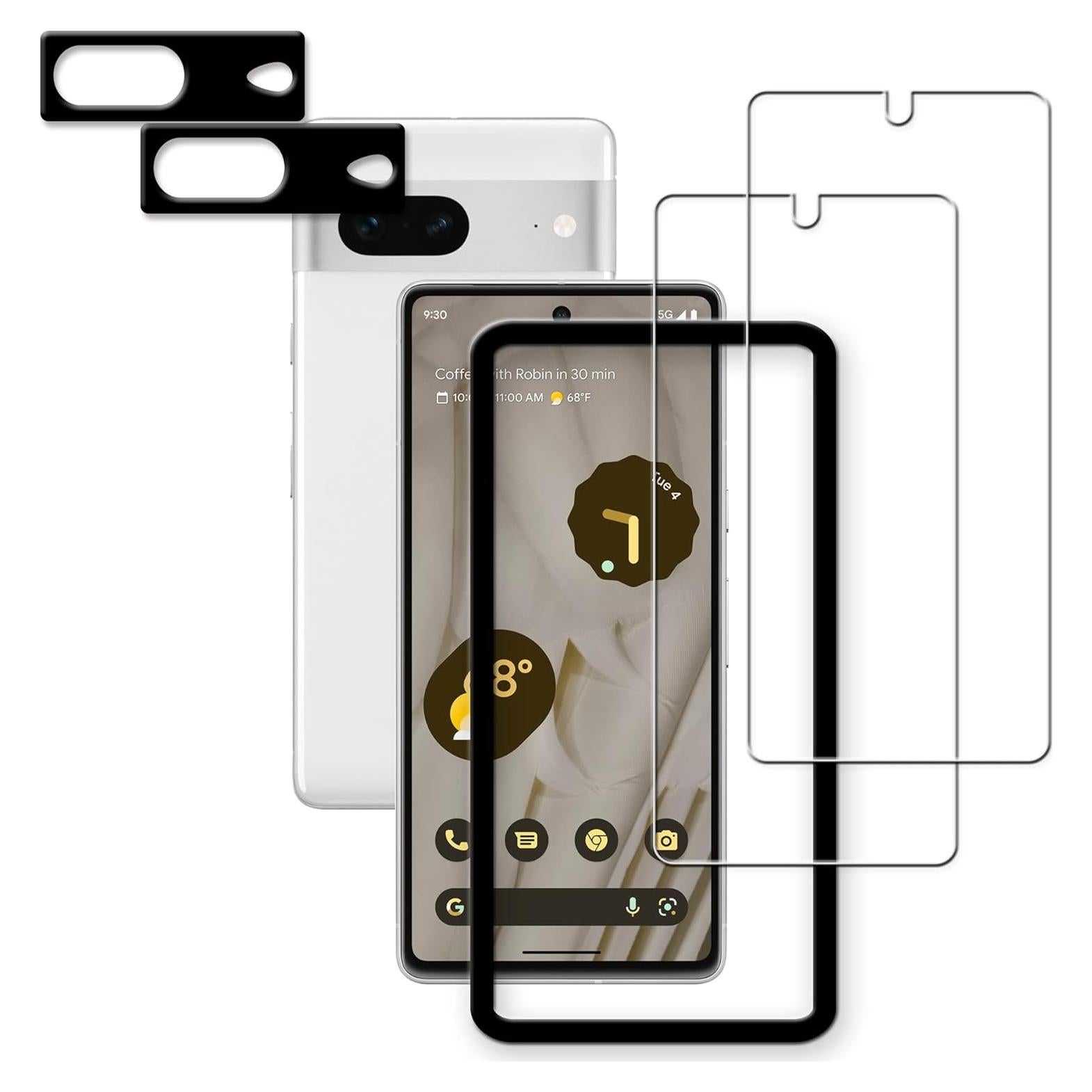 Protector de Pantalla Vidrio Templado 2-Pack para Google Pixel 7 5G