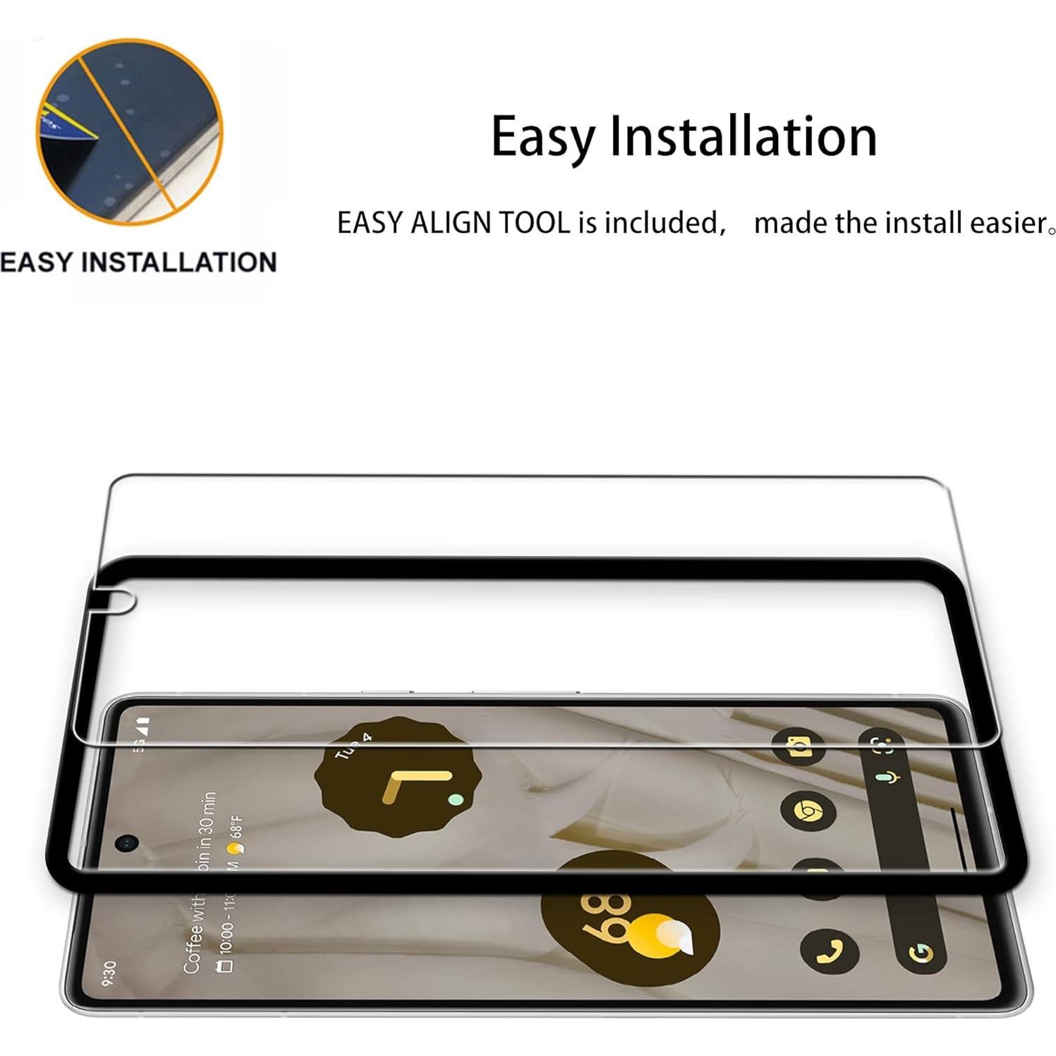 Protector de Pantalla Vidrio Templado 2-Pack para Google Pixel 7 5G