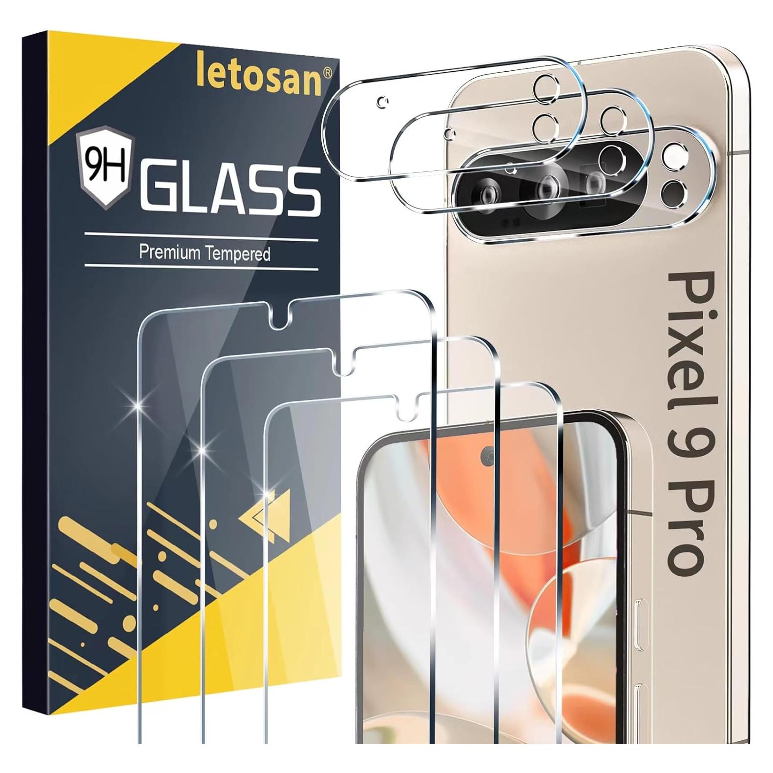 Pack 6 Protectores de Pantalla Vidrio Templado Google Pixel 9 Pro