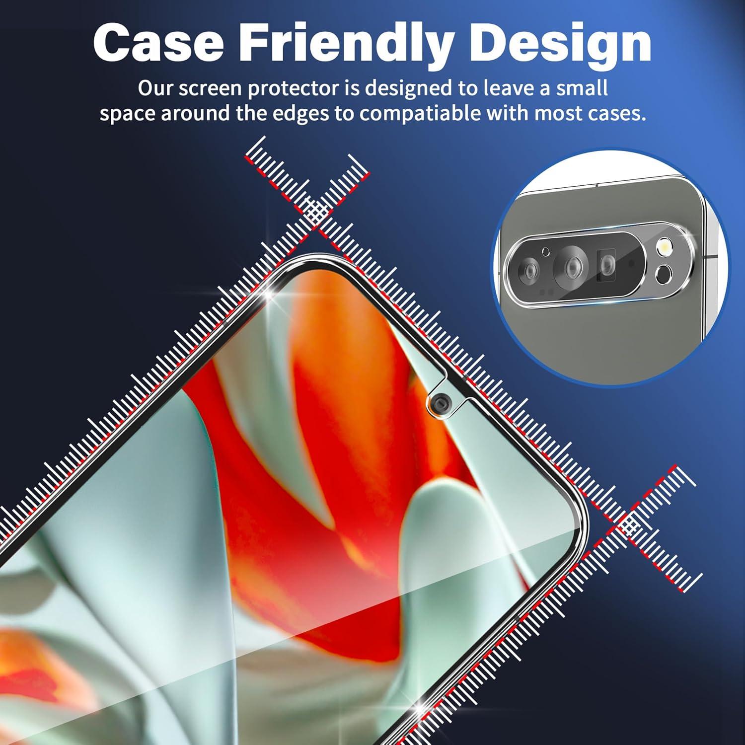 Pack 6 Protectores de Pantalla Vidrio Templado Google Pixel 9 Pro