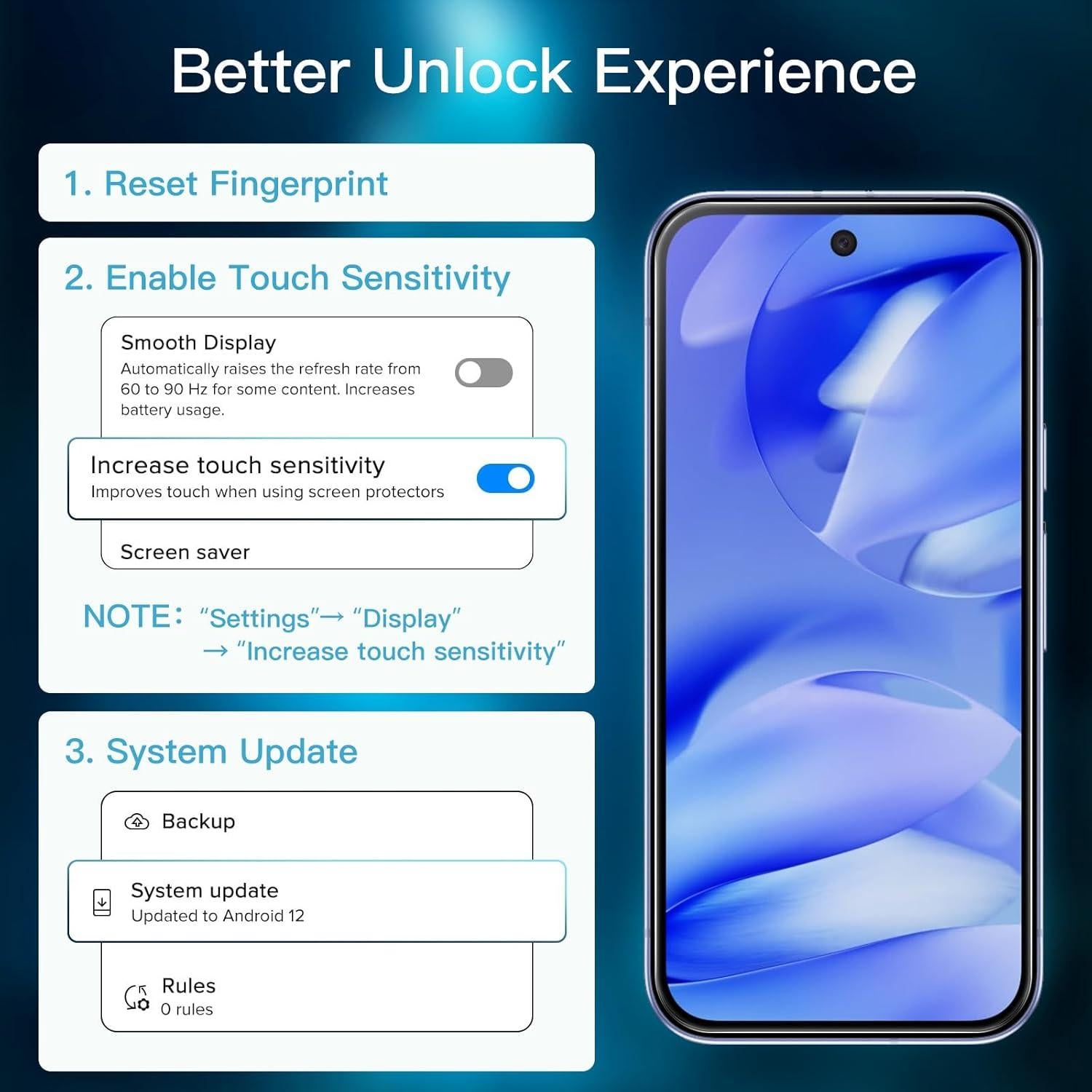 Protector de Pantalla JETech para Google Pixel 9a 15.1 cm - 3 Unidades
