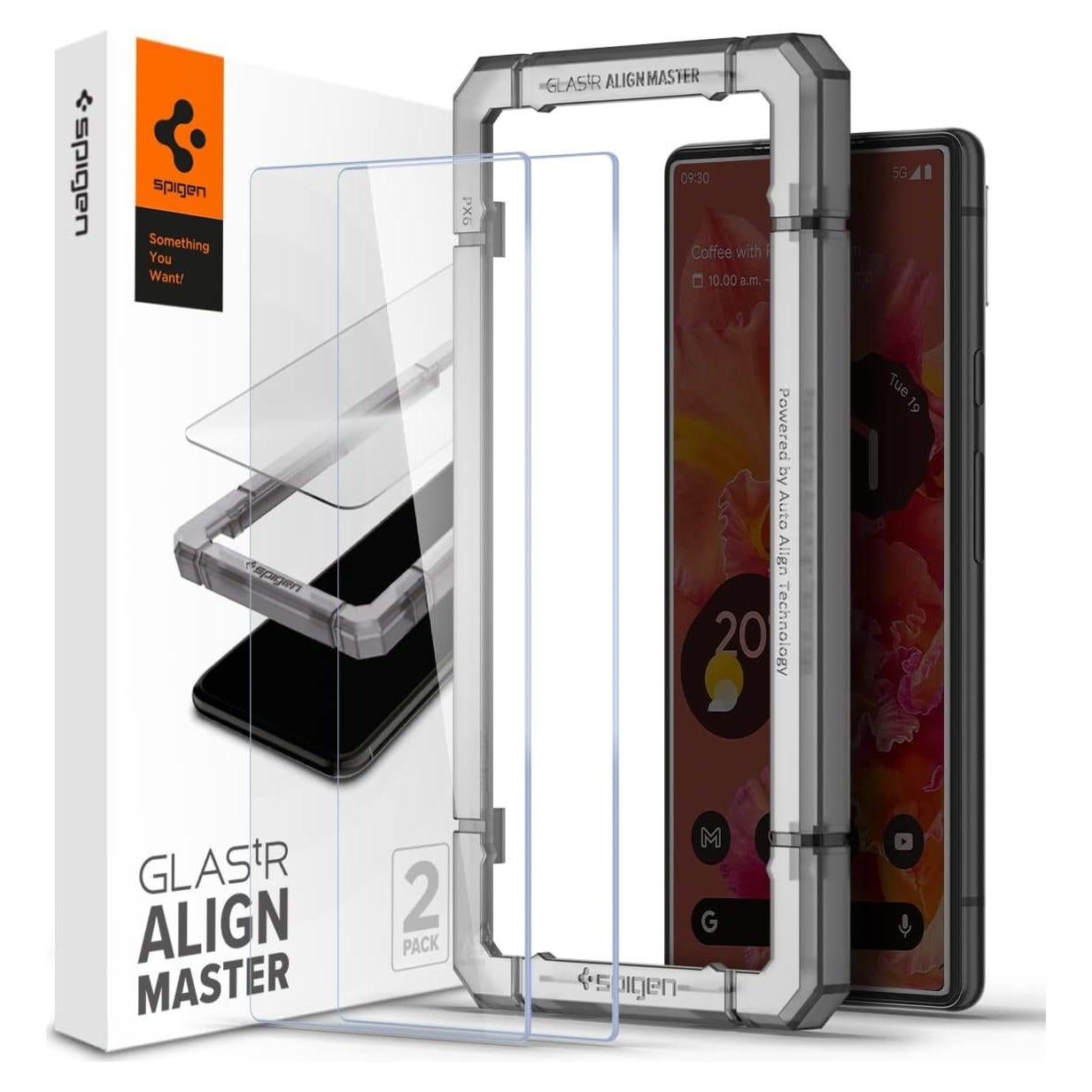 Protector de Pantalla Vidrio Templado Spigen Pixel 6 9H - 2 Pzas