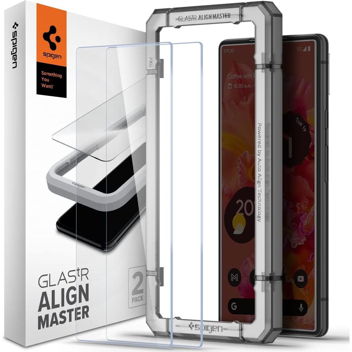 Protector de Pantalla Vidrio Templado Spigen Pixel 6 9H - 2 Pzas