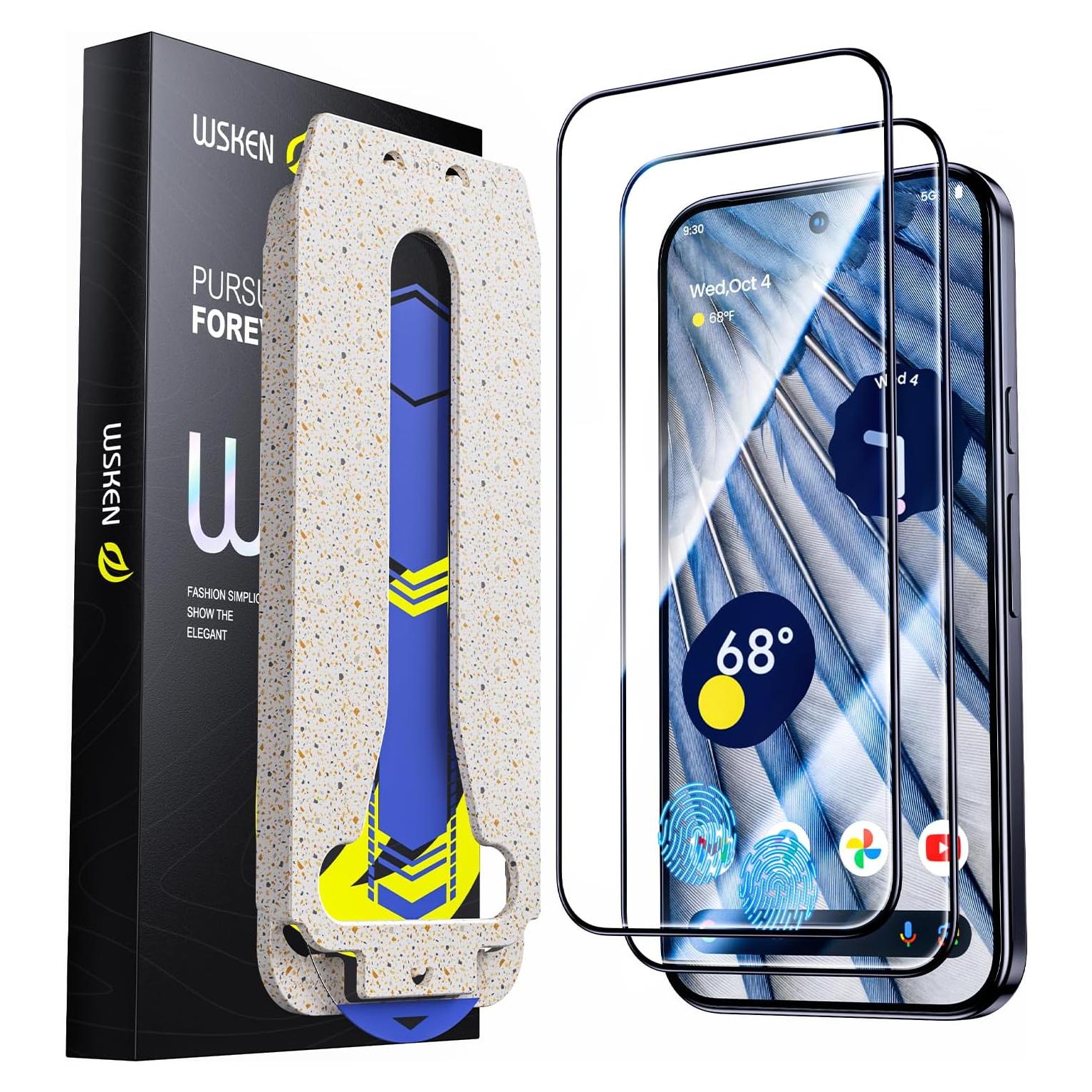 Protector de Pantalla WSKEN para Google Pixel 9 Pro XL - Vidrio Templado HD 2PCS