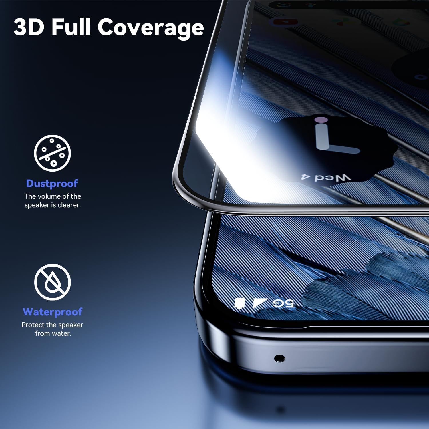 Protector de Pantalla WSKEN para Google Pixel 9 Pro XL - Vidrio Templado HD 2PCS