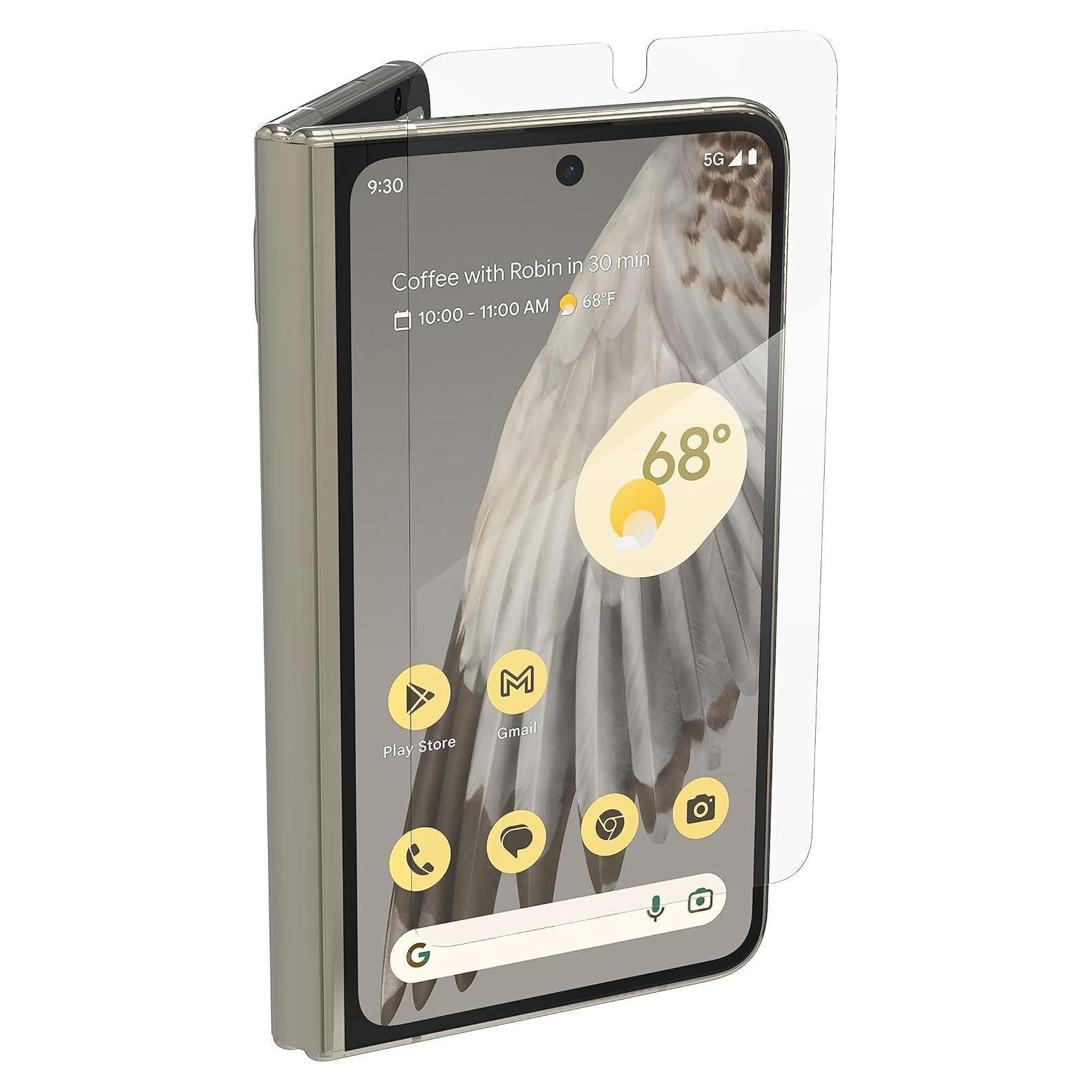 Protector de Pantalla ZAGG InvisibleShield Glass Elite para Google Pixel Fold - Resistente a Rayones y Huellas