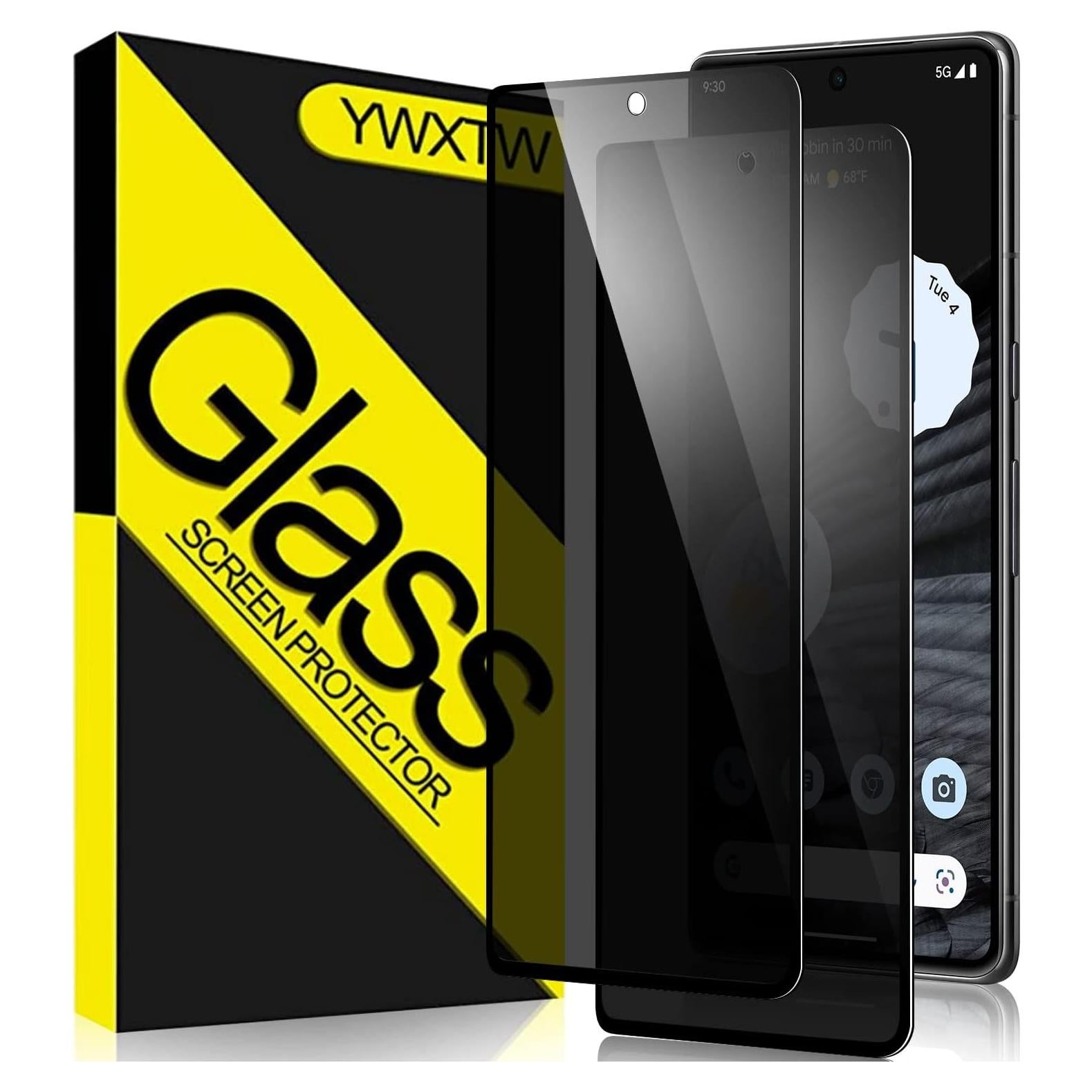 Protector de Pantalla Privado YWXTW para Google Pixel 7 Pro 2 Pack