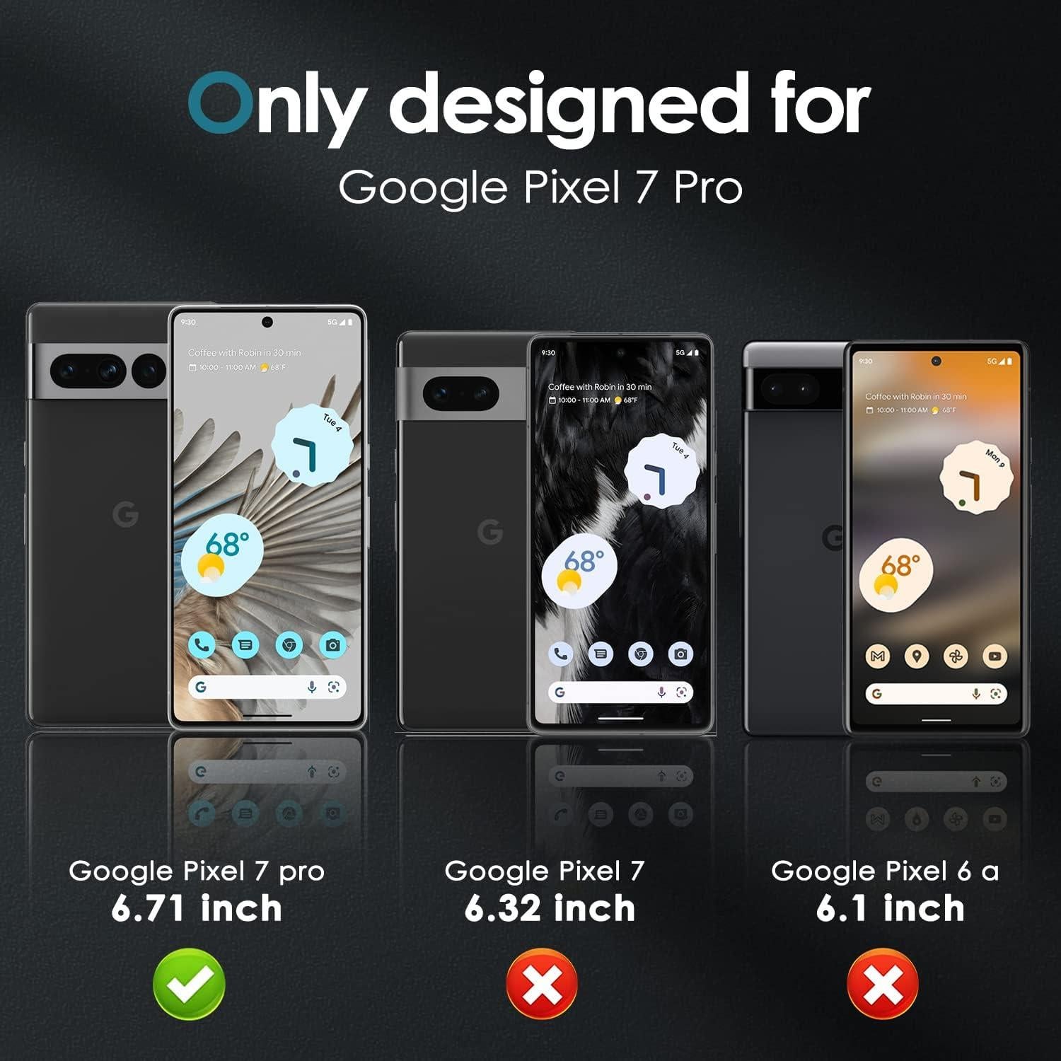 Protector de Pantalla Privado YWXTW para Google Pixel 7 Pro 2 Pack