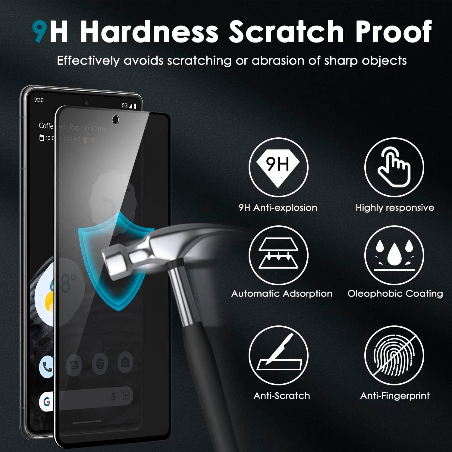 Protector de Pantalla Privado YWXTW para Google Pixel 7 Pro 2 Pack