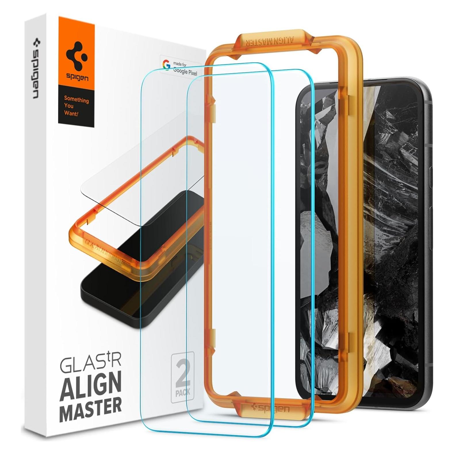 Protector de Pantalla Vidrio Templado Spigen Pixel 8a - 2 Paquete