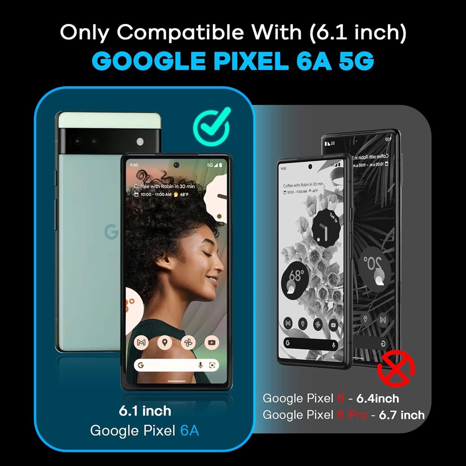 Protector de Pantalla AACL para Google Pixel 6a 2022 - 3+3