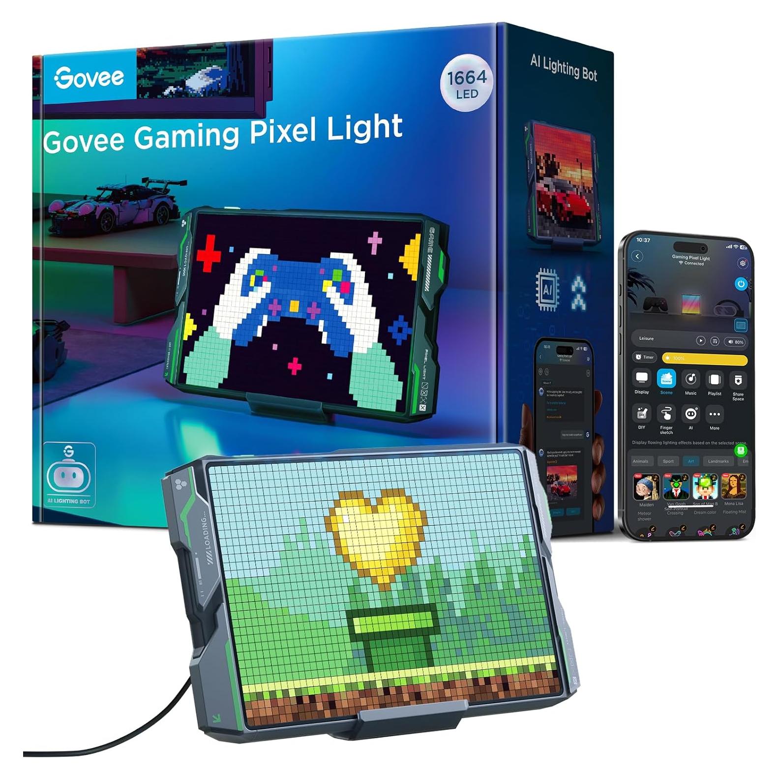 Luz Pixel Gaming Govee H6631 LED RGBIC 26.6x18 cm