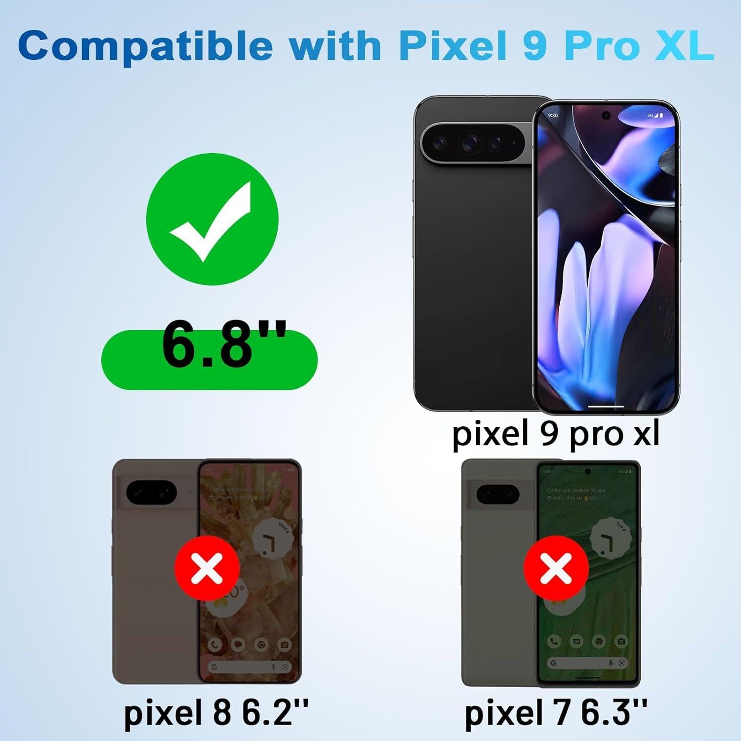 Protector de Pantalla Privado Google Pixel 9 Pro XL 5G - 2+2 Pack