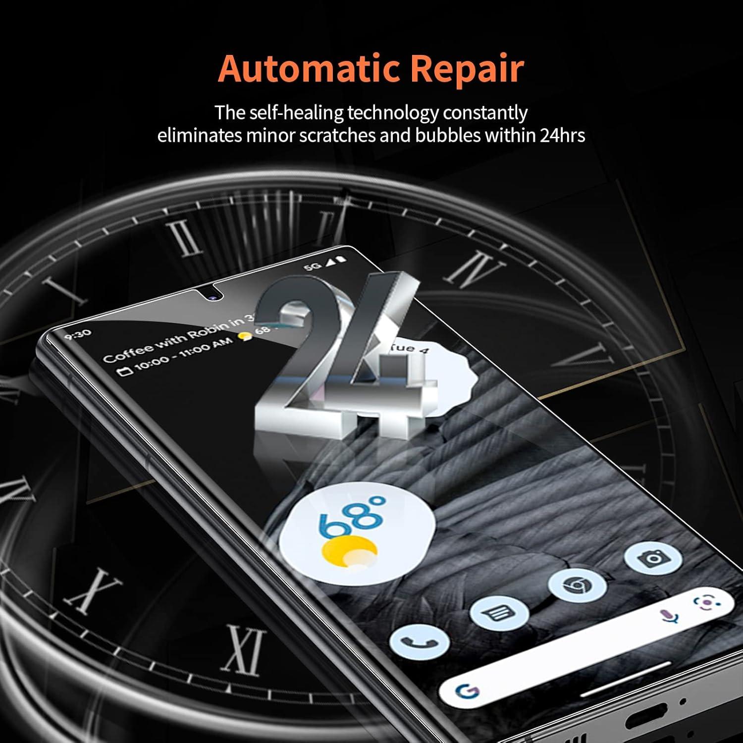 2 Pack for Google Pixel 7 Pro TPU Privacy Screen Protector [Not Glass], True 28° Anti-Spy, Fingerprint Unlock Support, High Sensitivity, Case Friendly