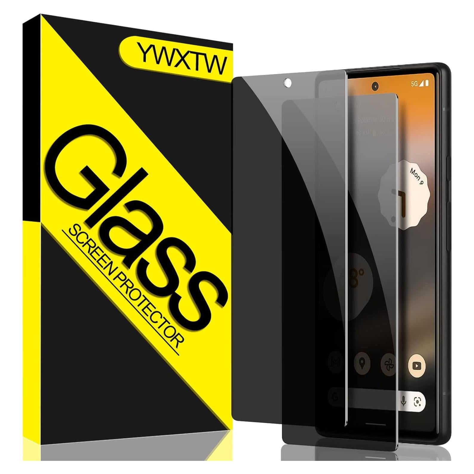 Protector de Pantalla Privado YWXTW para Google Pixel 6A 9H