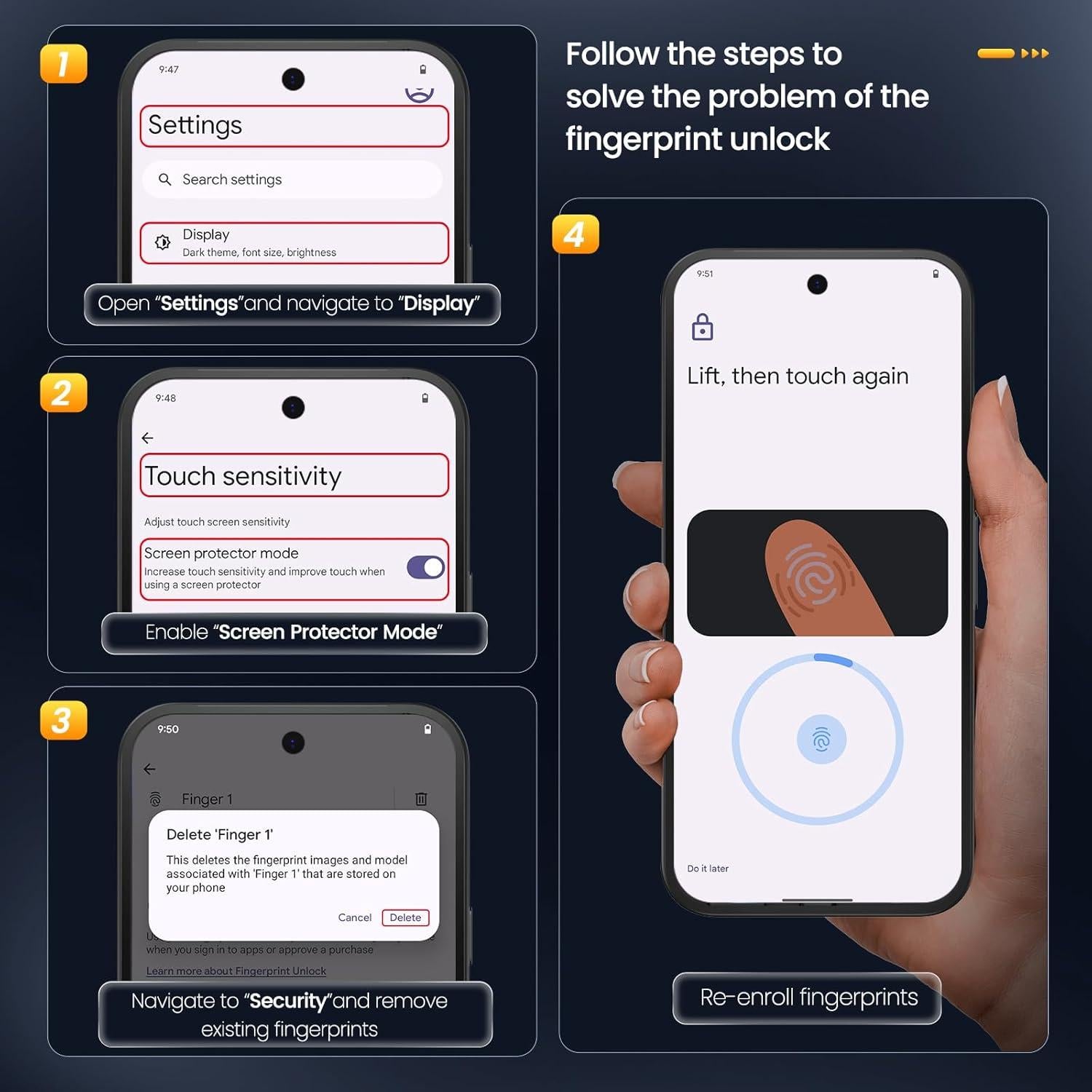 Protector de Pantalla Caka para Google Pixel 9 Pro XL - Vidrio Templado 9H