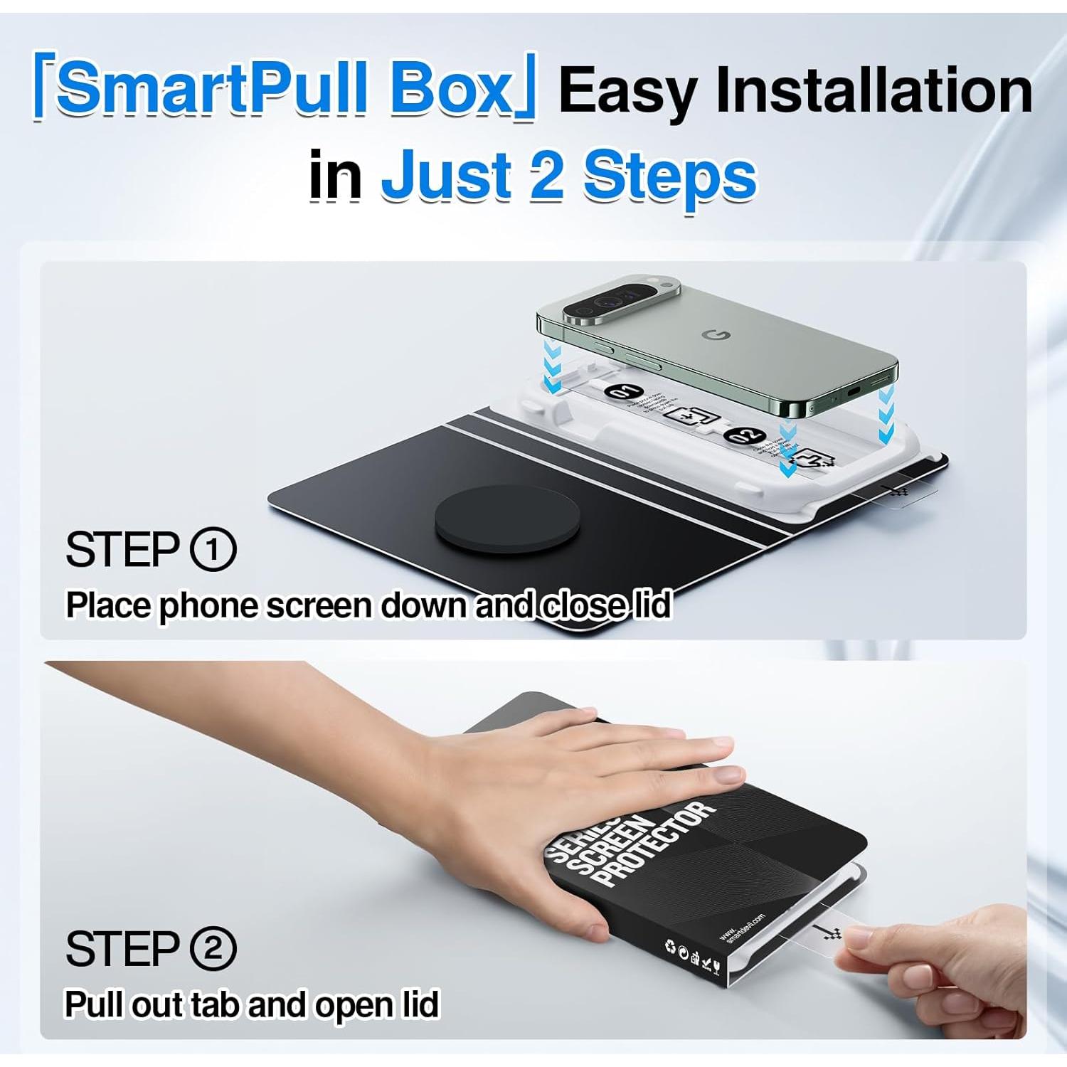 Protector de Pantalla SmartDevil para Google Pixel 9 Pro 9H