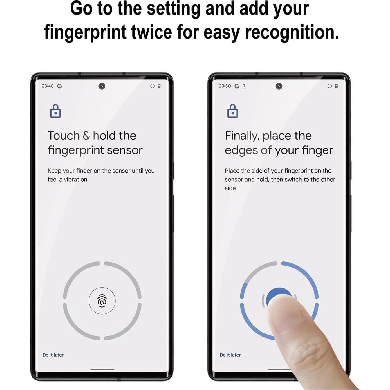 Protector de Pantalla Vidrio Templado Google Pixel 6 Pro 2 Pzas