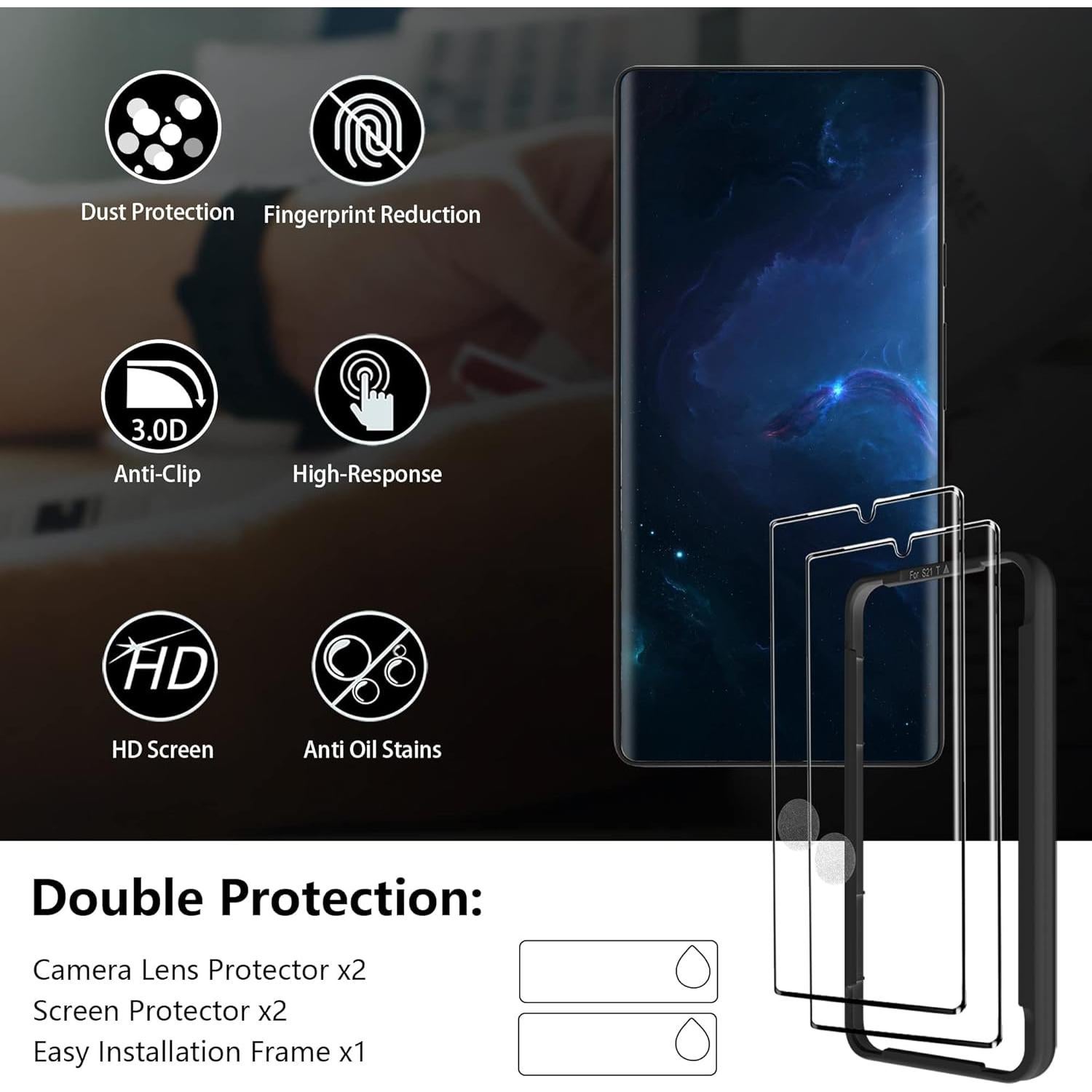 Protector de Pantalla Vidrio Templado Google Pixel 6 Pro 2 Pzas