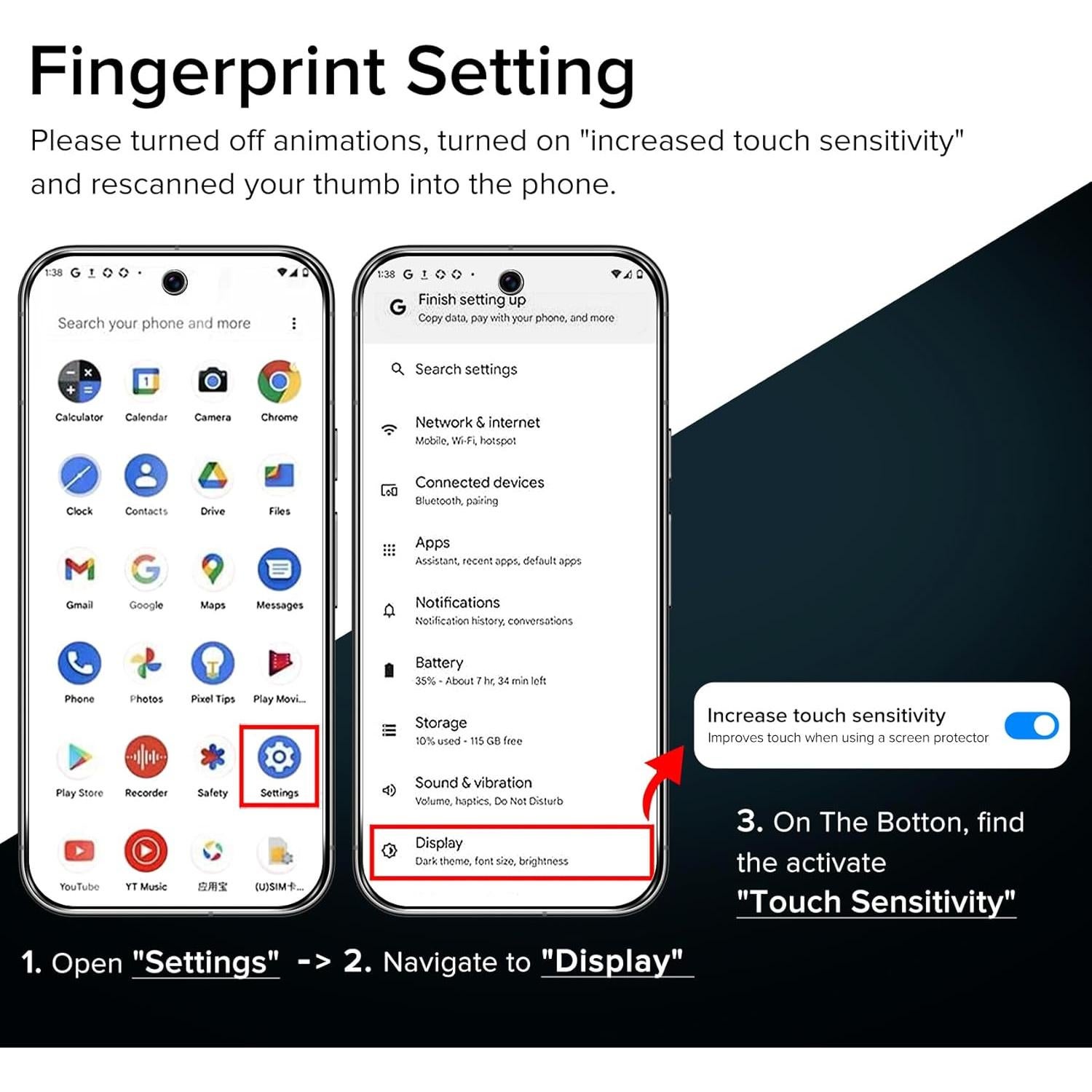Protector de Pantalla Vidrio Templado iVoler para Google Pixel 9/9 Pro 6.3"