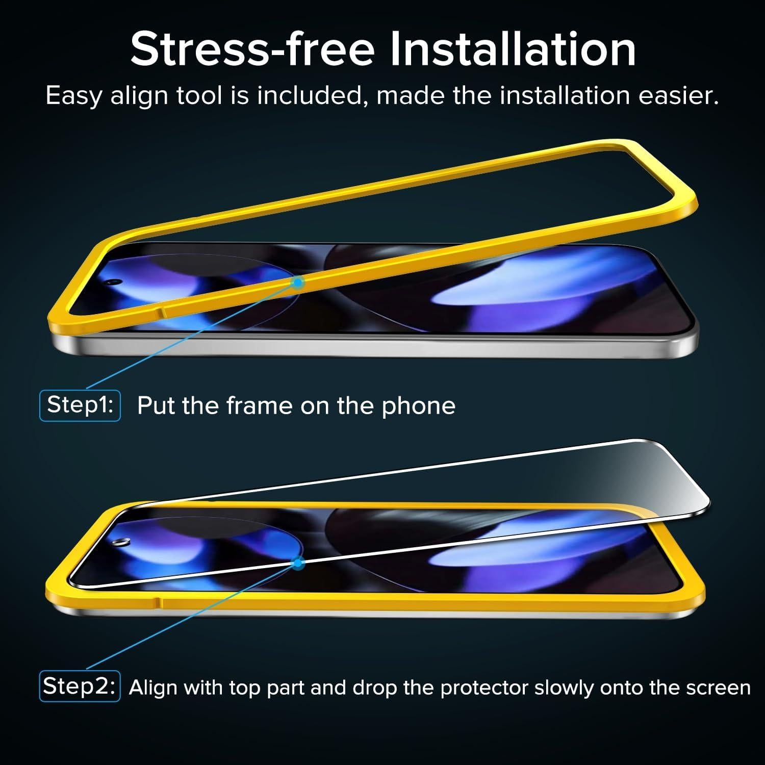 Protector de Pantalla Vidrio Templado iVoler para Google Pixel 9/9 Pro 6.3"