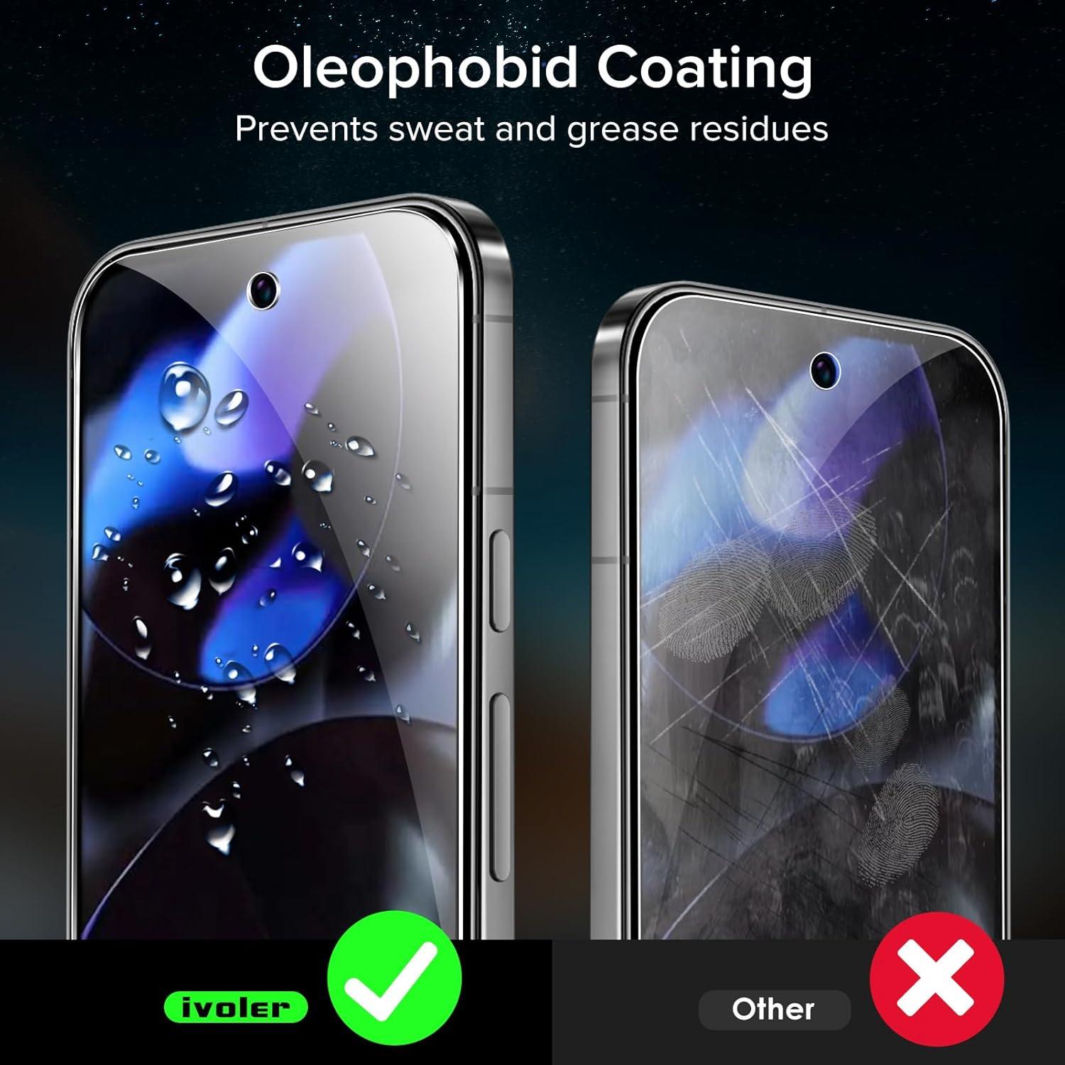 Protector de Pantalla Vidrio Templado iVoler para Google Pixel 9/9 Pro 6.3"