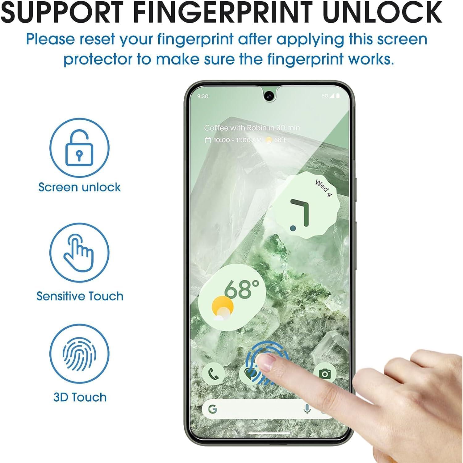 Protector de Pantalla Vidrio Templado amFilm para Google Pixel 8