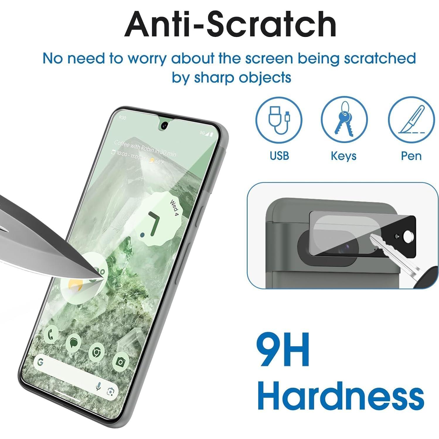 Protector de Pantalla Vidrio Templado amFilm para Google Pixel 8