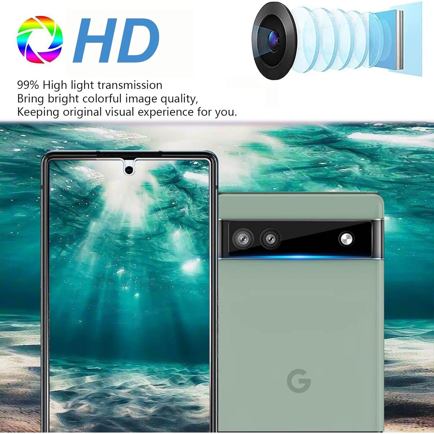 Protector de Pantalla Vidrio Templado 9H para Google Pixel 6a