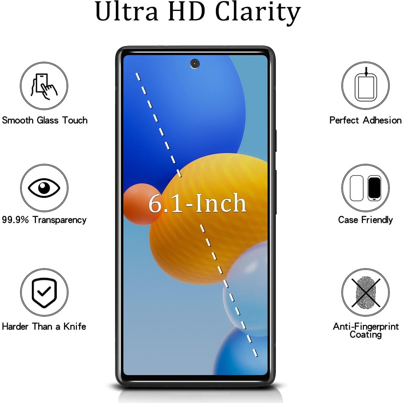 Protector de Pantalla Privado MAYtobe para Google Pixel 6A 2 Pack