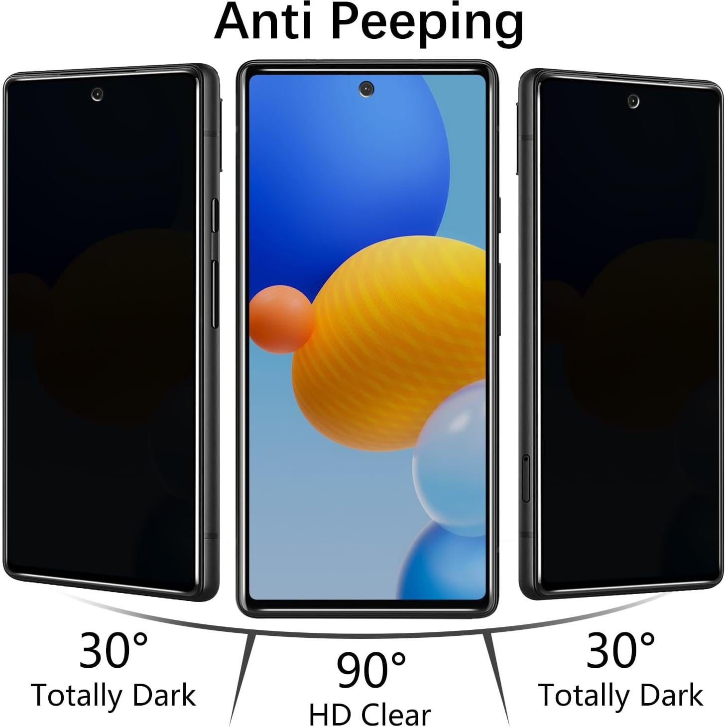 Protector de Pantalla Privado MAYtobe para Google Pixel 6A 2 Pack