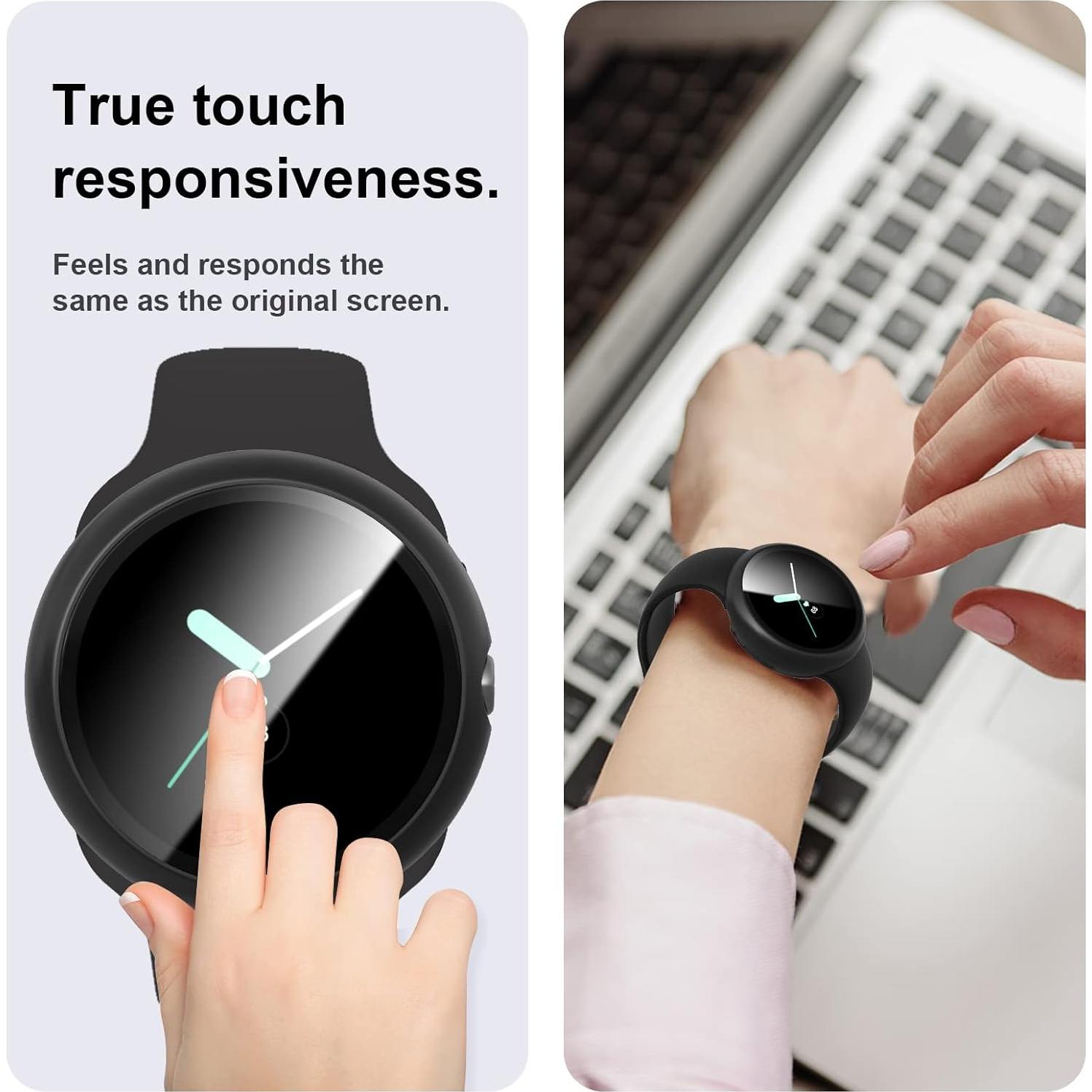 Funda Protectora de Pantalla JZK para Google Pixel Watch 2/1