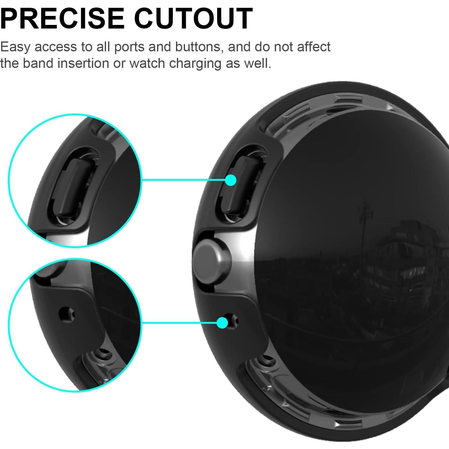 Funda Protectora de Pantalla JZK para Google Pixel Watch 2/1