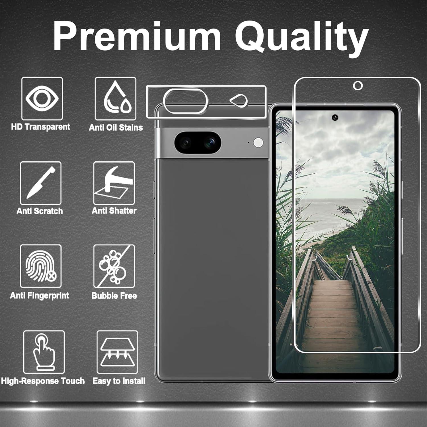 Protector de Pantalla y Lente Google Pixel 7 5G - Vidrio Templado 9H