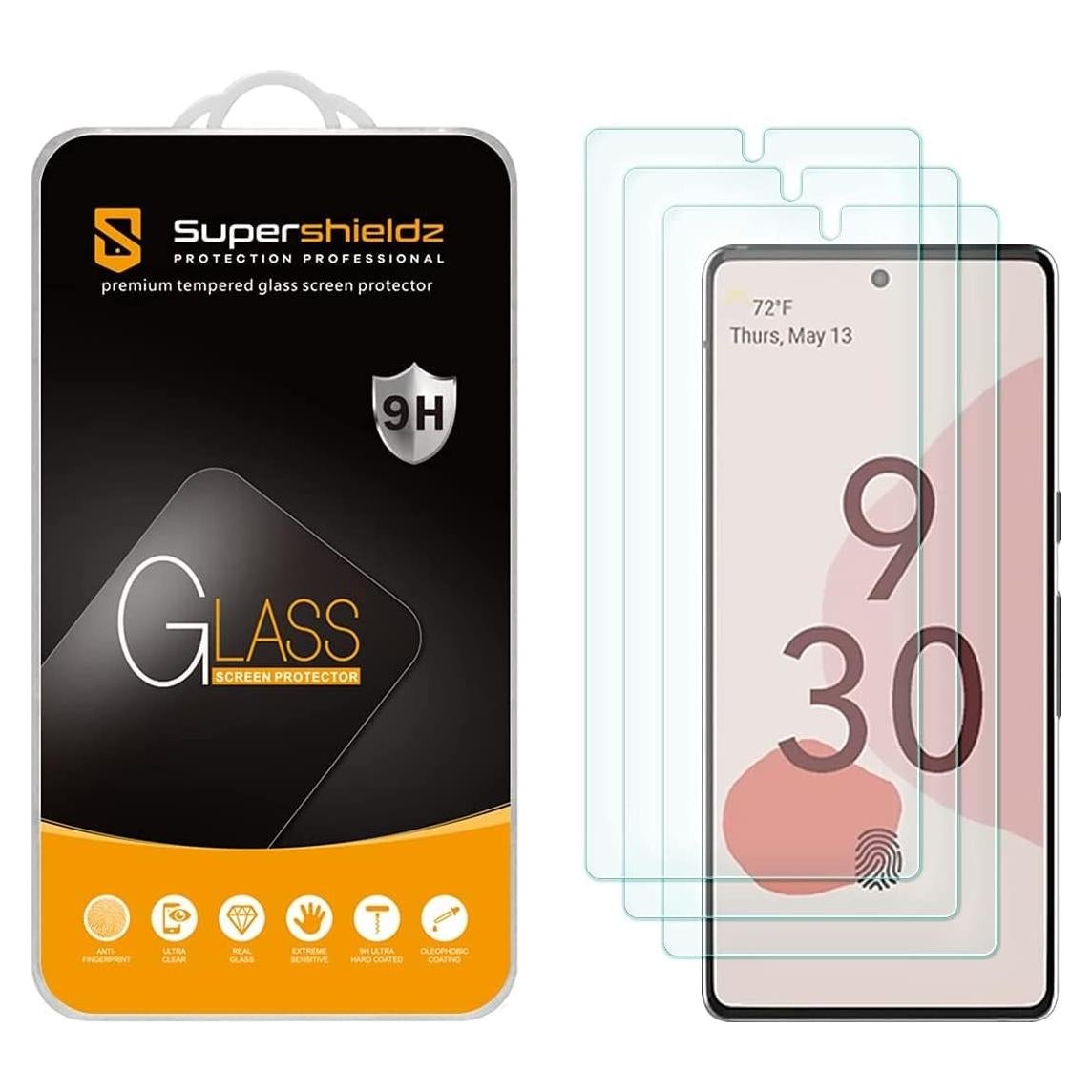 Protector de Pantalla Vidrio Templado Supershieldz para Google Pixel 6 - 3 Unidades