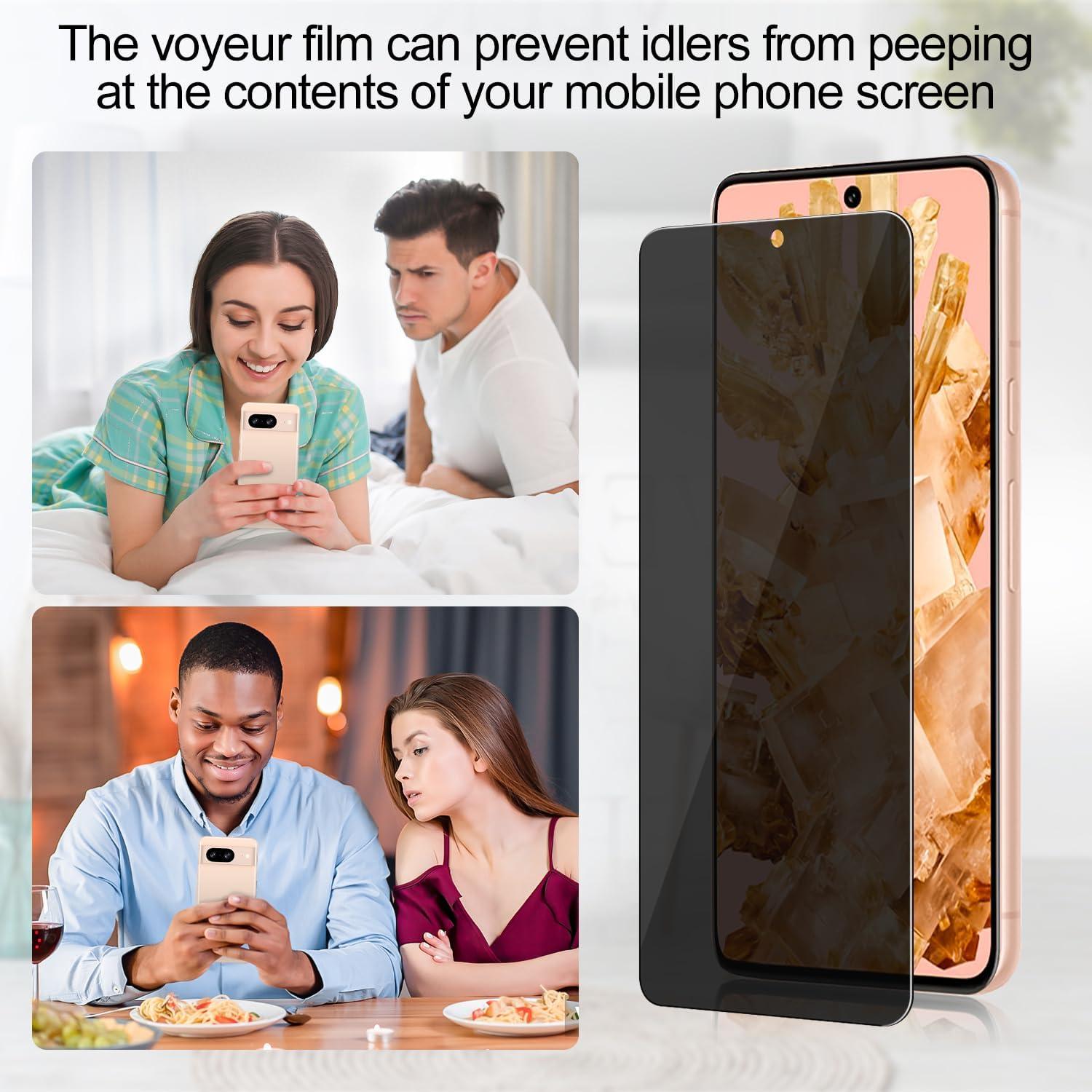 Protector de Pantalla Privado Vidrio Templado Lokyoo para Pixel 8