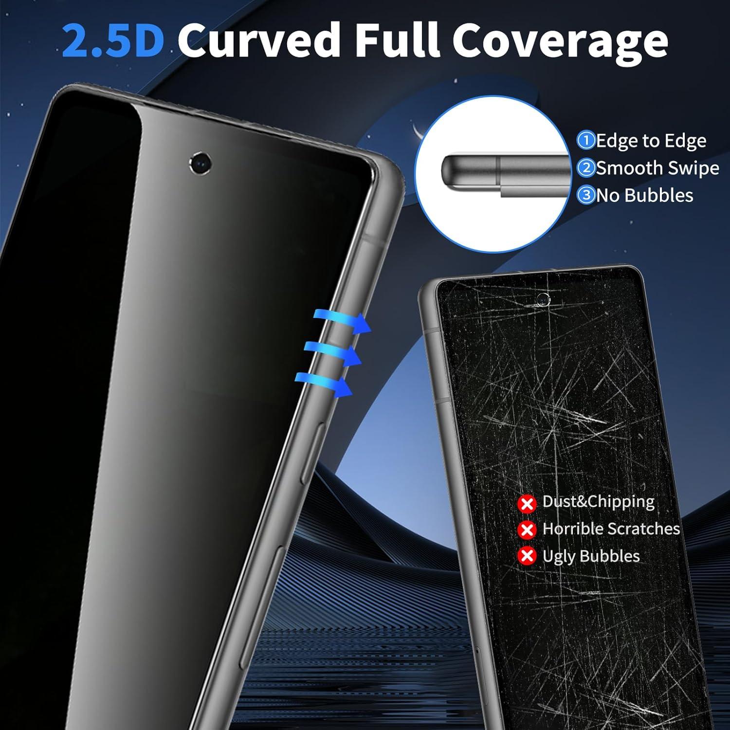 Protector de Pantalla Privado Asstar para Google Pixel 8A 6.1"