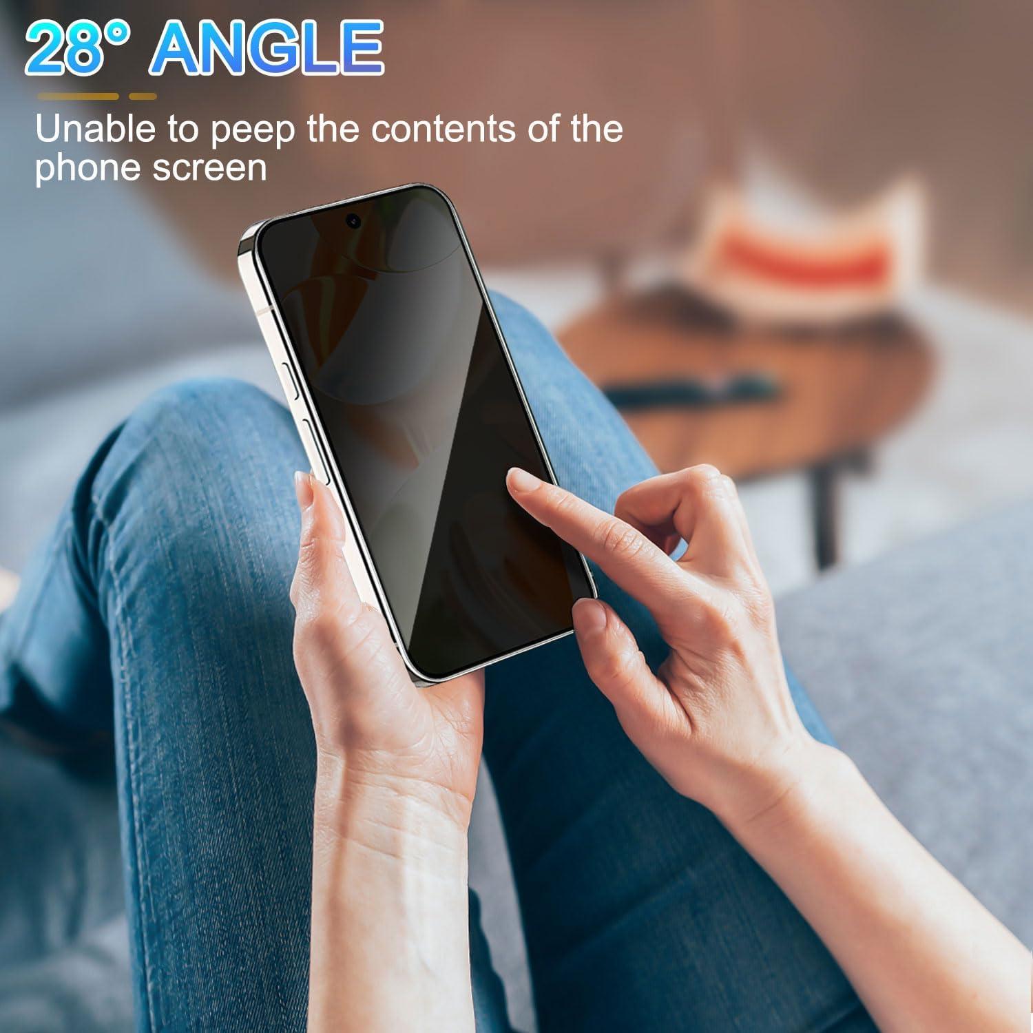 Protector de Pantalla Privado Vidrio Templado Lokyoo para Pixel 9 Pro/9