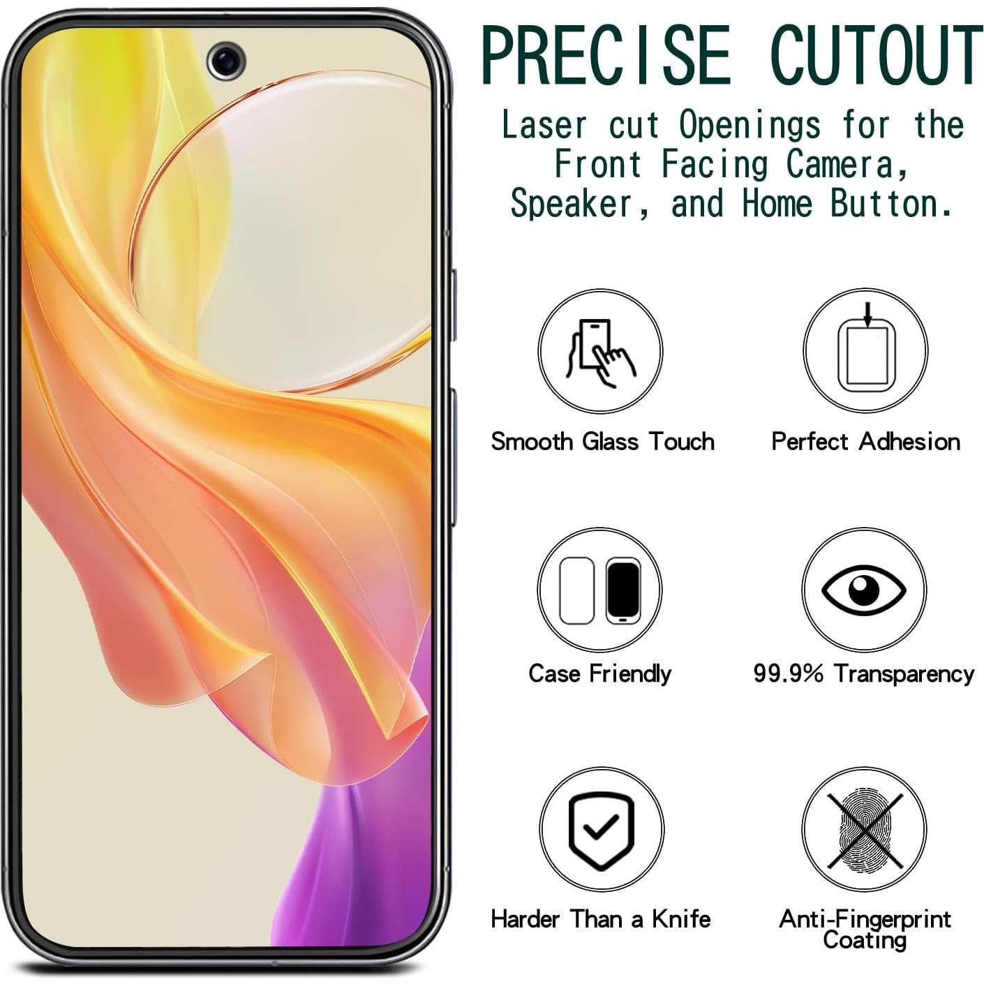 Protector de Pantalla KAREEN para Google Pixel 9 Vidrio Templado
