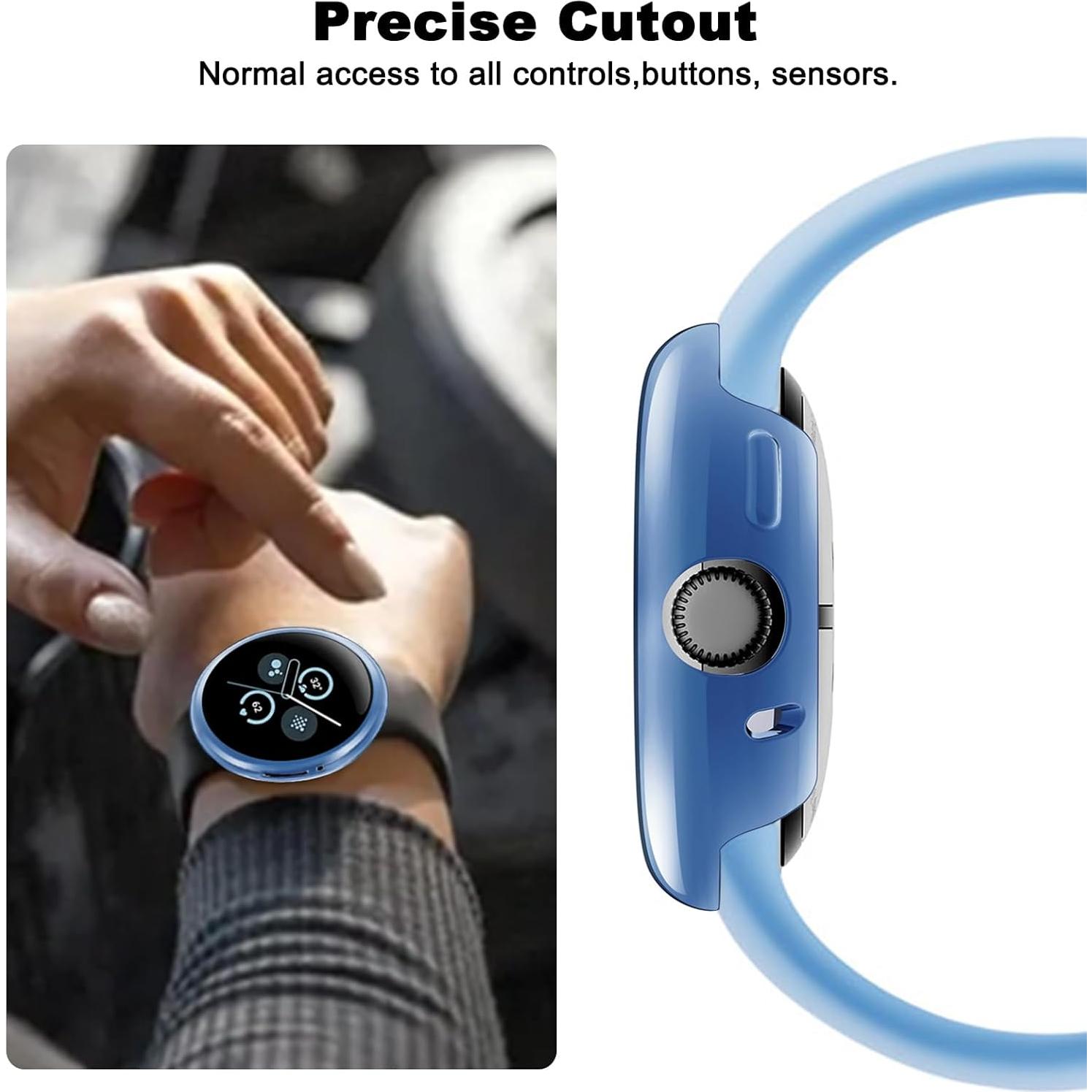 Paquete de 9 fundas TPU para reloj Google Pixel Watch 41mm