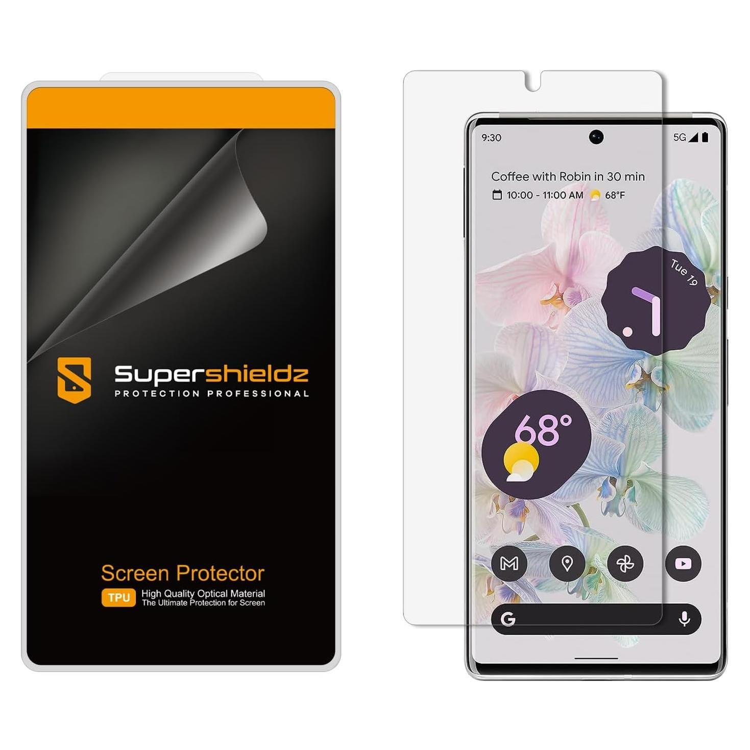 Protector de Pantalla Supershieldz para Google Pixel 6 Pro - 2 Unidades