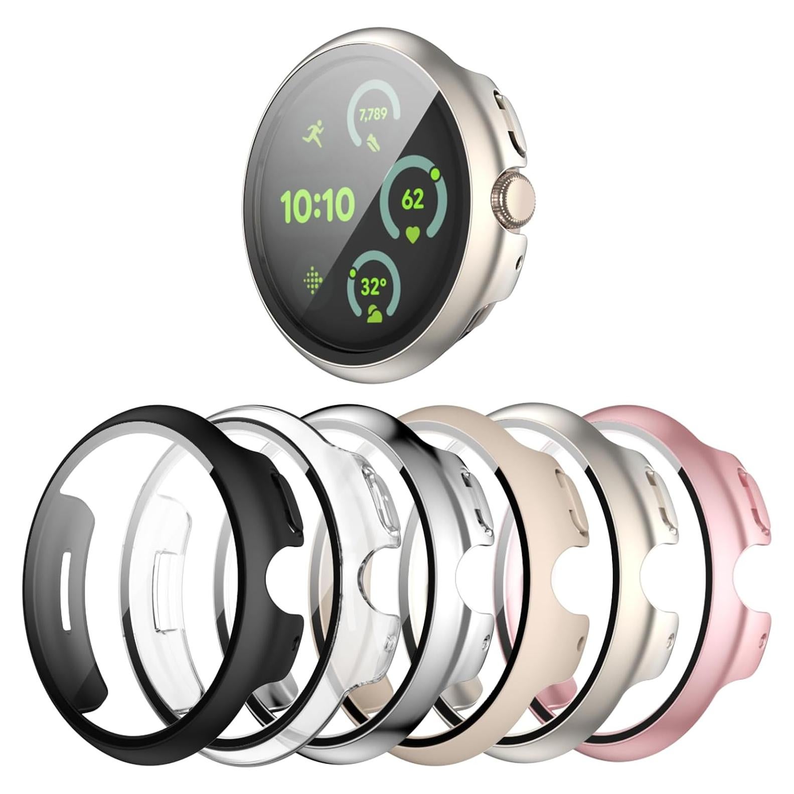 Funda Dura para Google Pixel Watch 3 41mm + Protector Vidrio