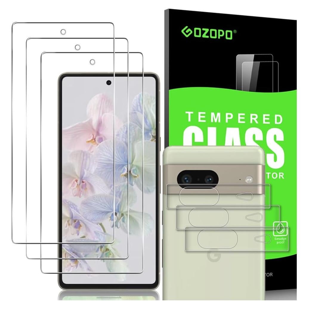 Protector de Pantalla Vidrio Templado GOZOPO para Google Pixel 7