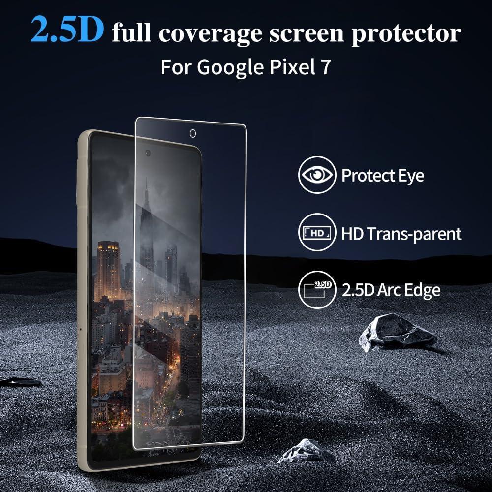 Protector de Pantalla Vidrio Templado GOZOPO para Google Pixel 7