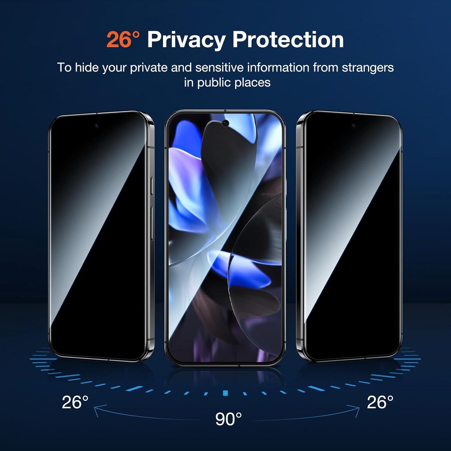 Protector de Pantalla Vidrio Templado KUZOOM para Google Pixel 9 Pro XL