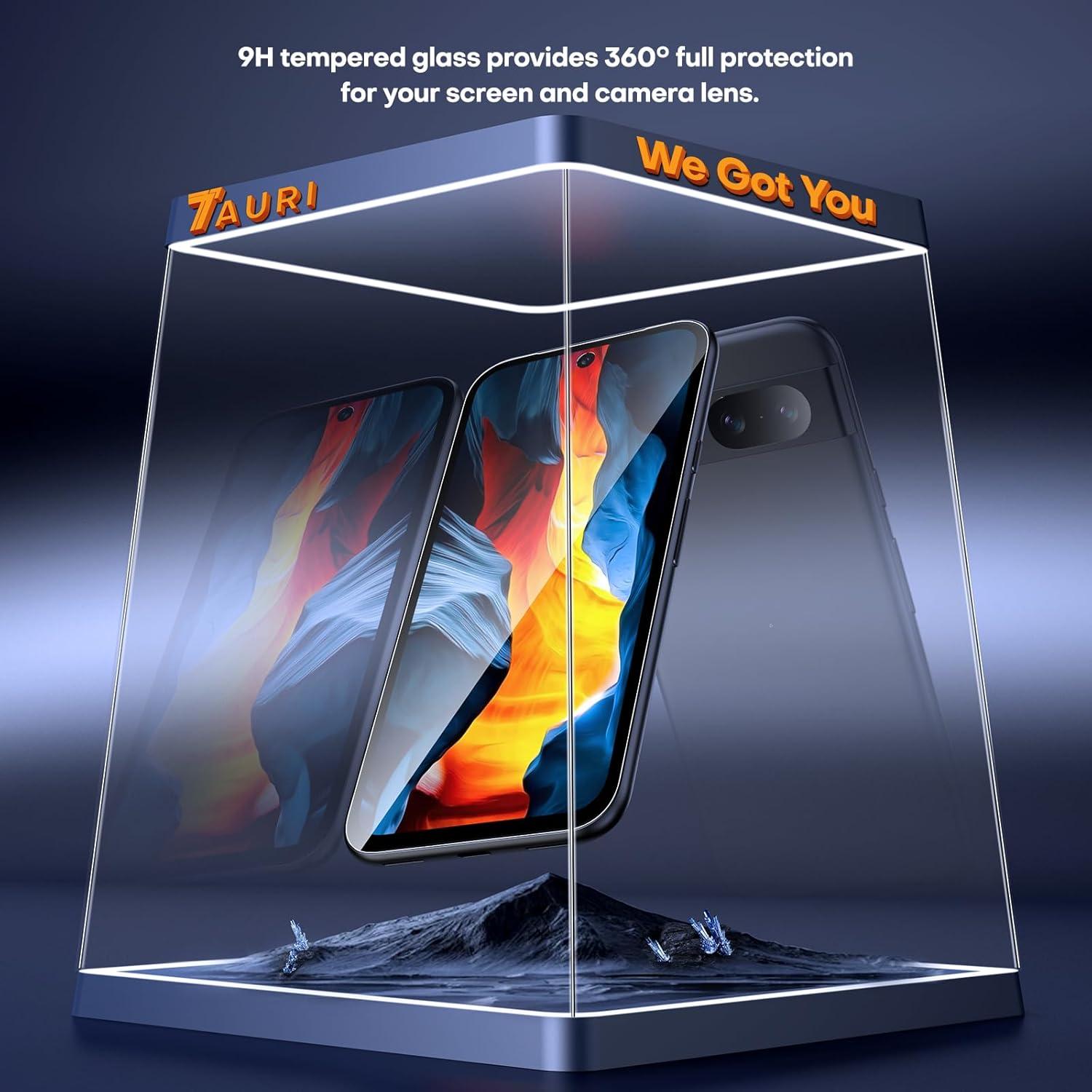 Protector de Pantalla TAURI para Google Pixel 8A - Vidrio Templado 9H